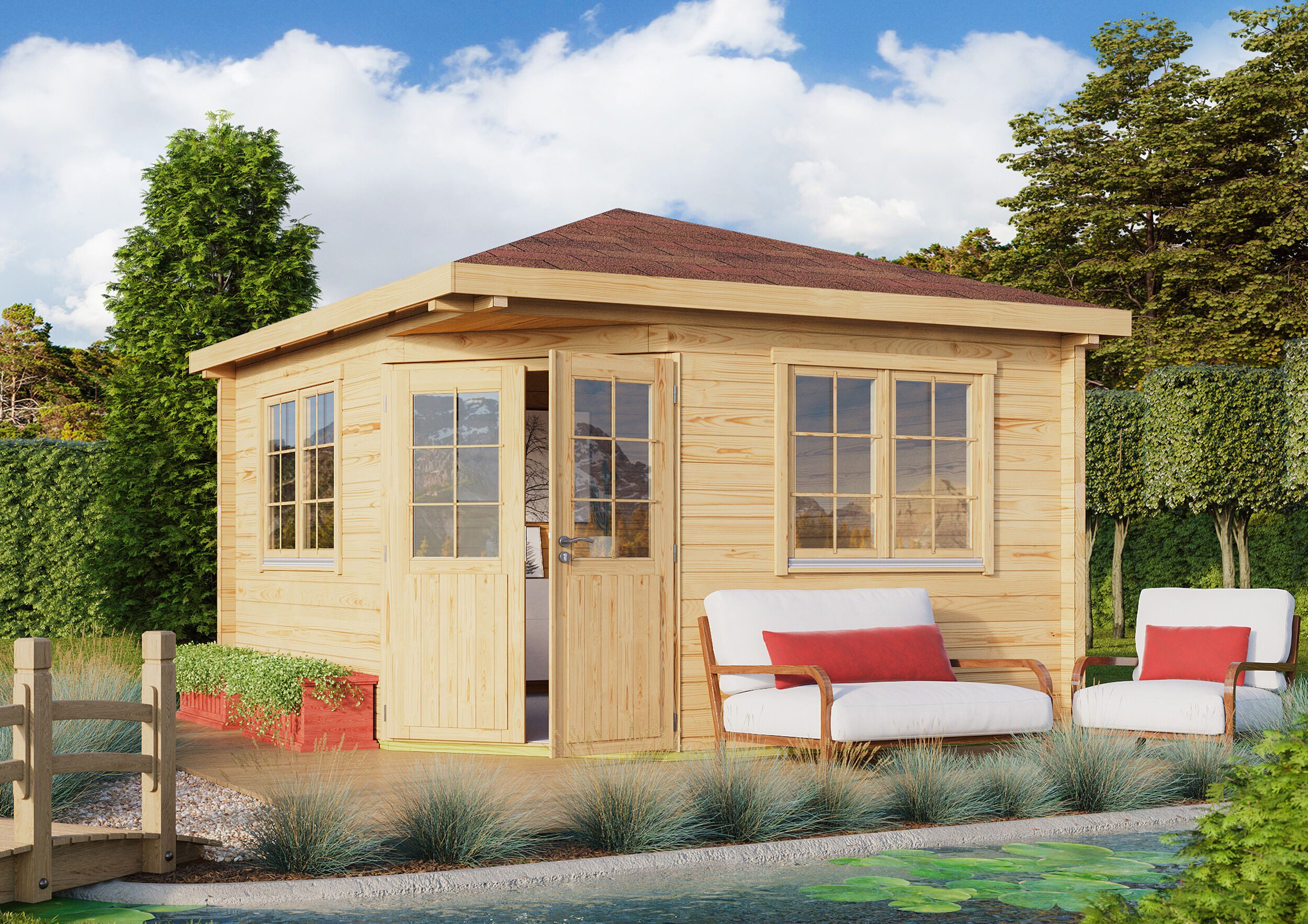 Fjordholz Gartenhaus Fargo 70 A