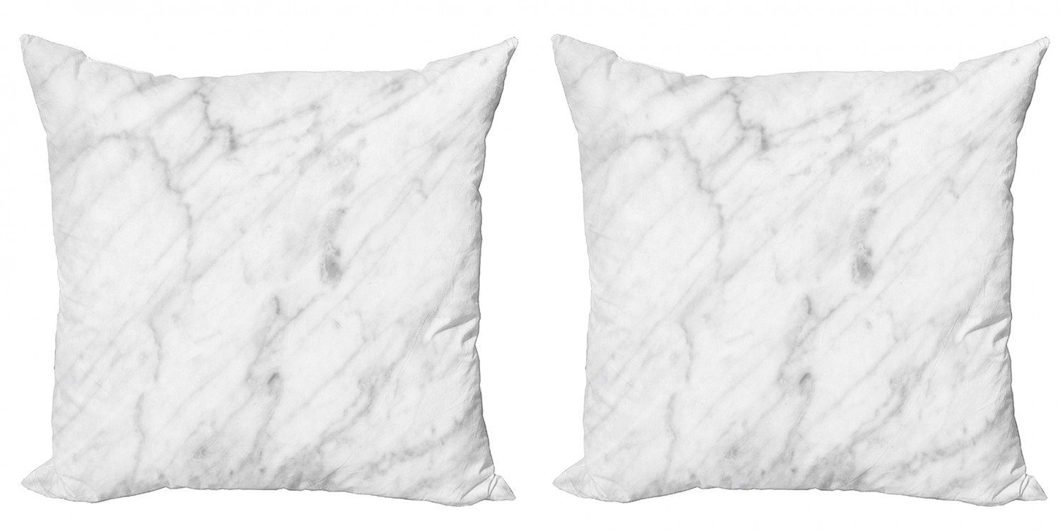 Kissenbezüge Modern Accent Doppelseitiger Digitaldruck, Abakuhaus (2 Stück), Marmor Carrara Organic Tile | Kissenbezüge