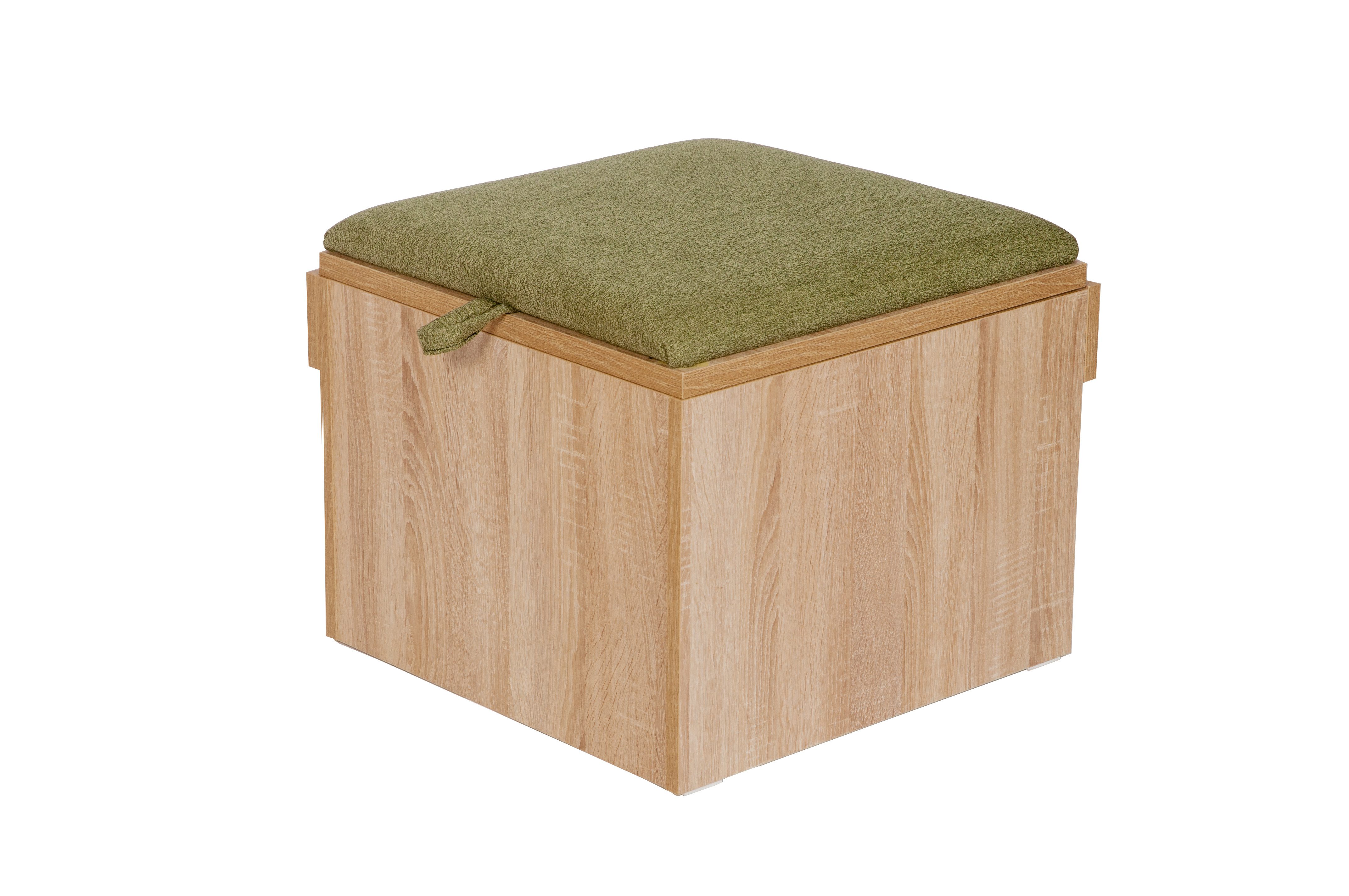kundler home Sitzbank mit Truhe quadratisch, L57cm, ideal als Eckteil für 'Die Stilvolle', Eckbank mit Truhe als Set oder einzeln