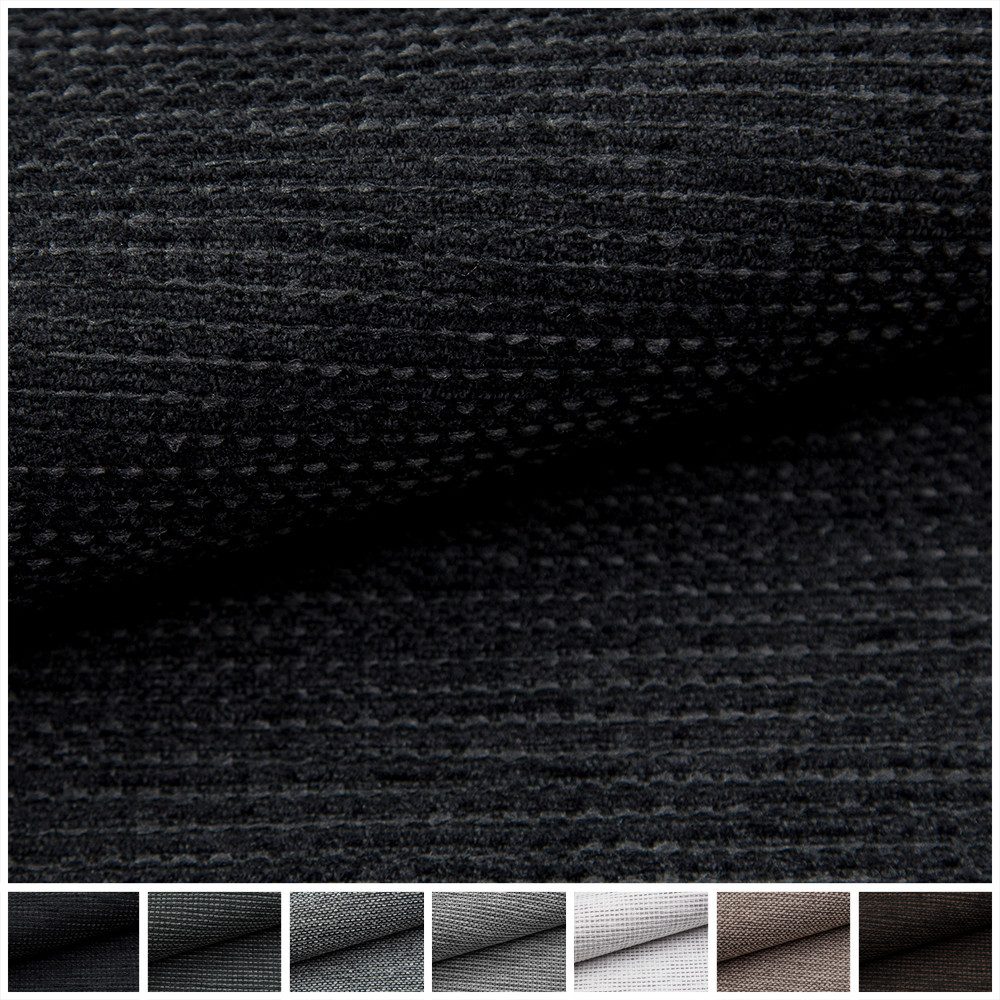 novely® Stoff SUTRUM Premium Möbelstoff - Grob Gewebter Strukturstoff mit Handwebcha, Strapazierfähig, Pflegeleicht, Meterware, 1lfm