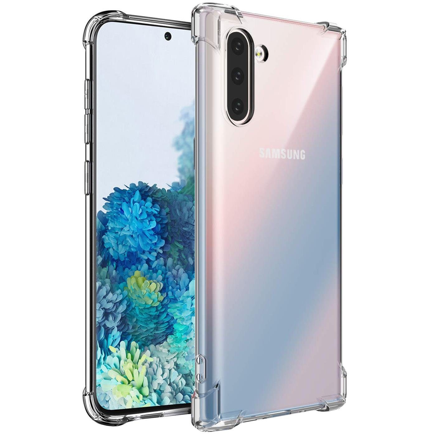 CoolGadget Handyhülle Anti Shock Rugged Case für Samsung Galaxy Note 10 6,3 Zoll, Slim Cover mit Kantenschutz Schutzhülle für Samsung Note 10 Hülle