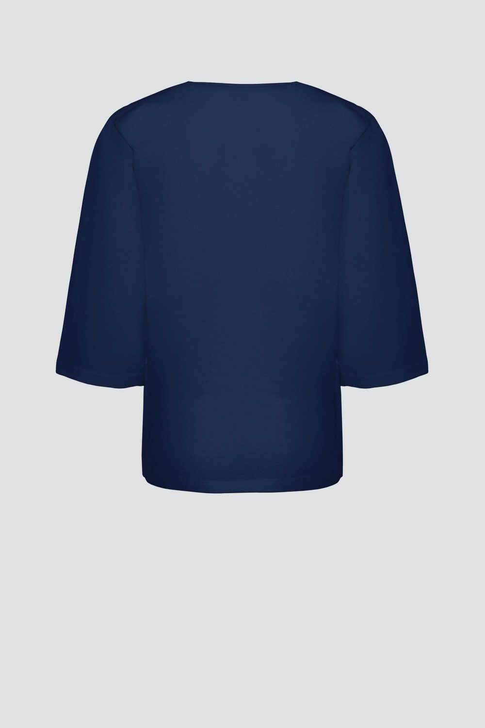 comazo 3/4-Arm-Shirt aus merzerisierter Baumwolle Rundhalsausschnitt – Bild 2 von 4