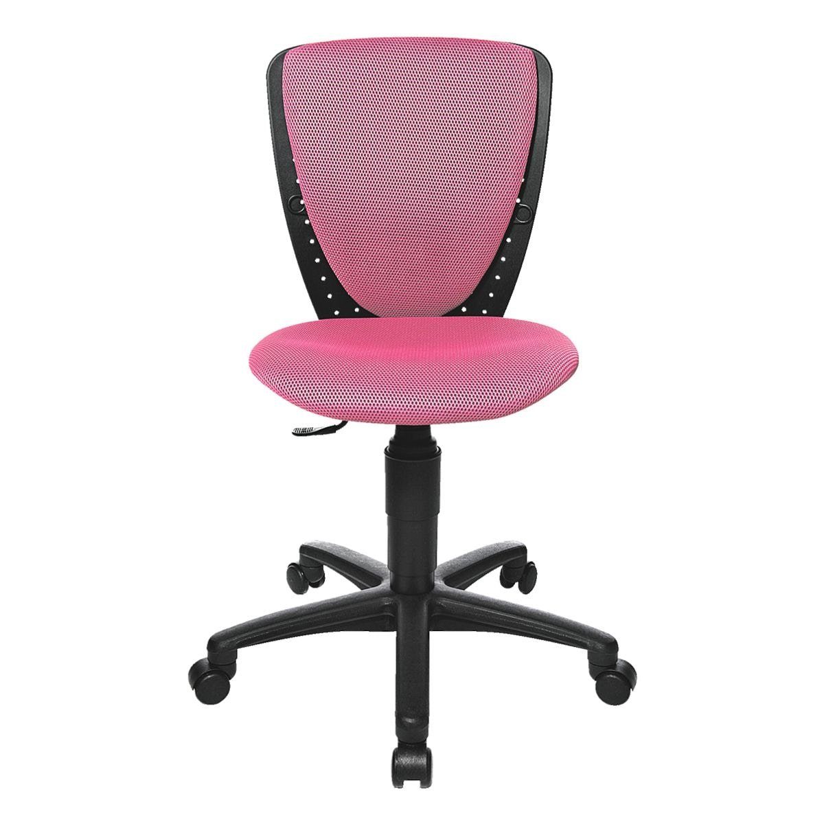 High TOPSTAR pink (ohne mit Lordosenstütze, S'cool, Armlehnen) Schreibtischstuhl Muldensitz und