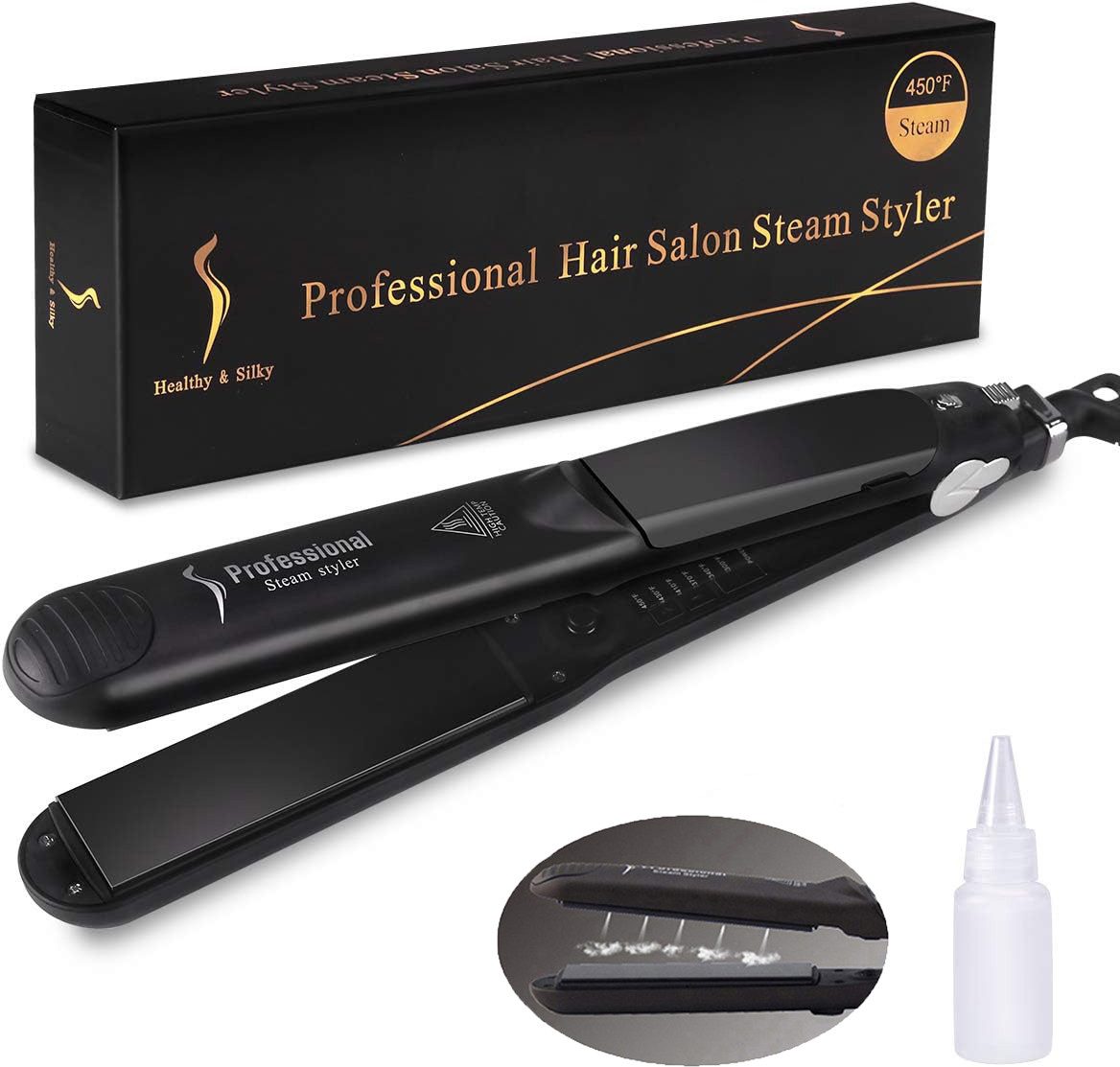 Glätteisen Glätteisen mit Dampffunktion,Dampf-HaarglätterSteam Straightener