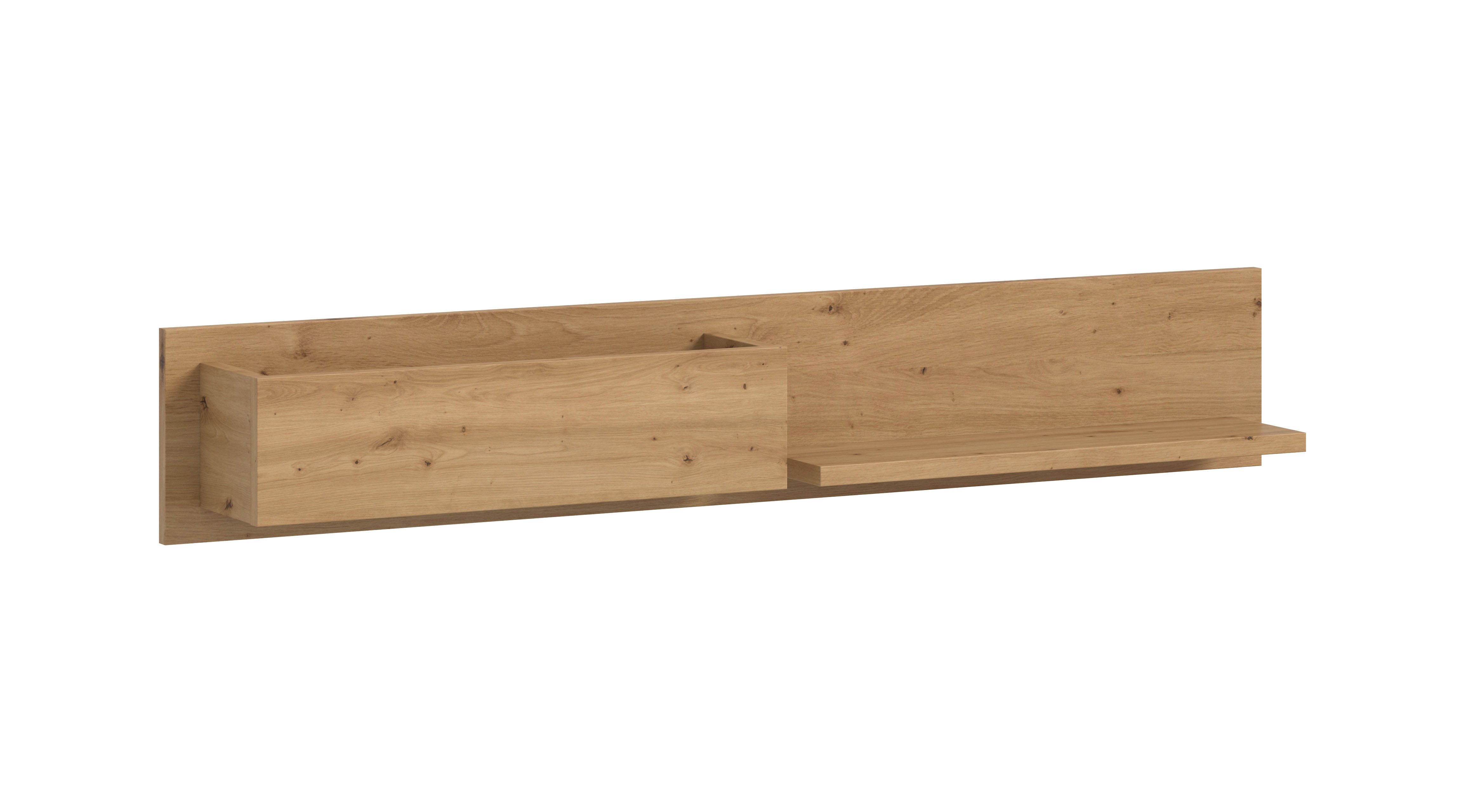 furnling Hängeregal Dravo, 1-tlg., 1 Ablageboden, 1 offenes Fach, Breite 110 cm, Artisan Oak