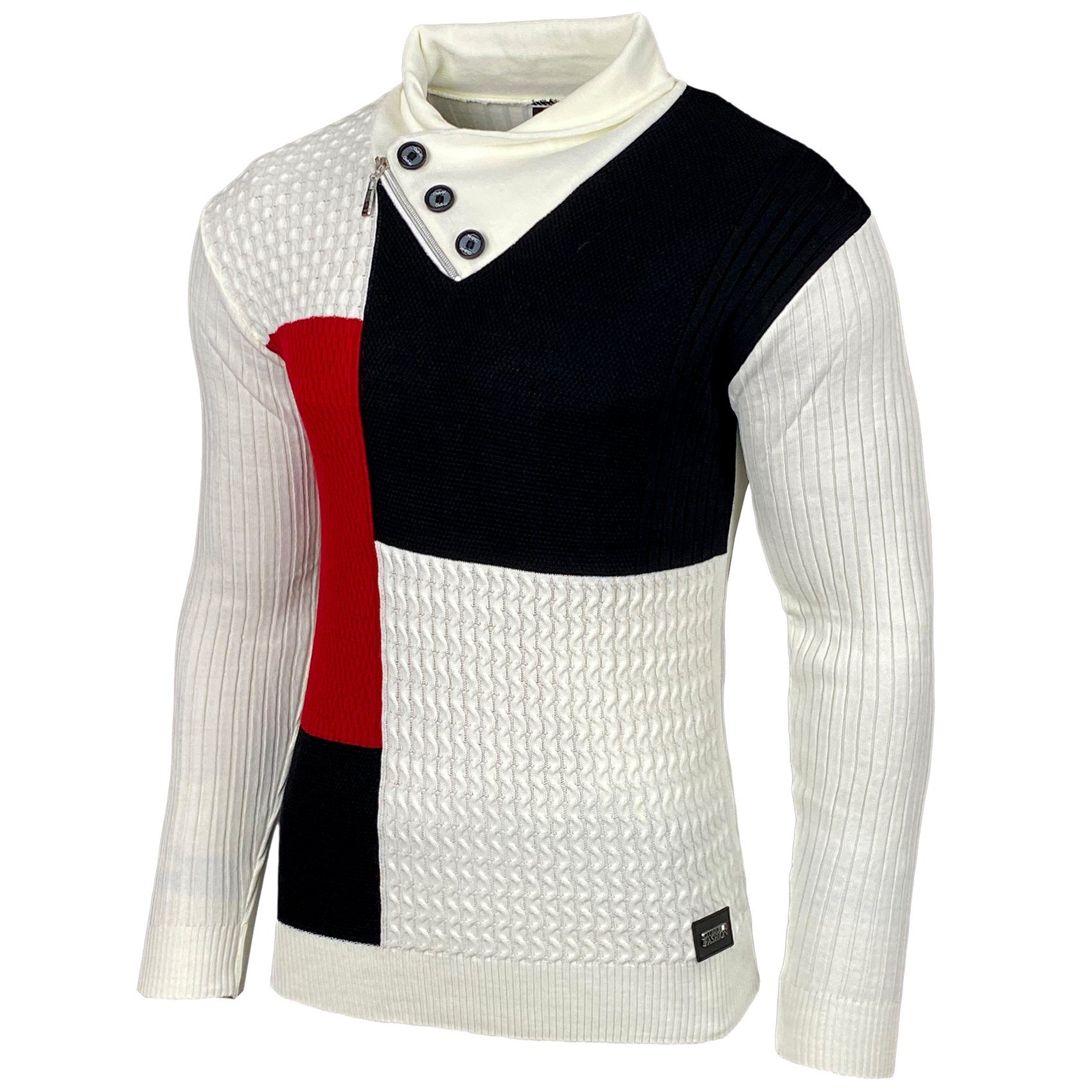 Baxboy Strickpullover Baxboy Herren Feinstrick Pullover günstig online kaufen