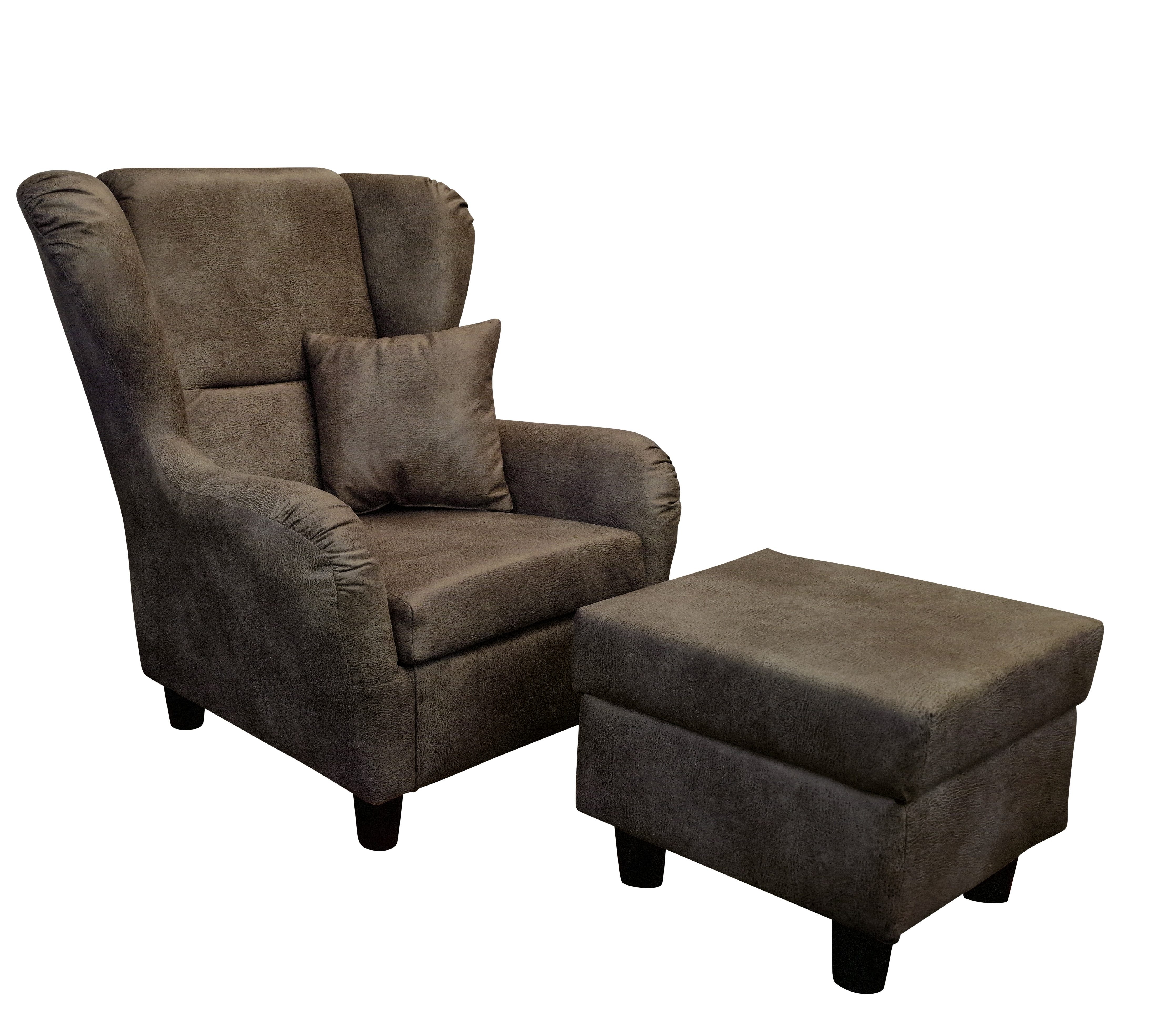 luma-home Ohrensessel 18005 (mit Hocker und günstig online kaufen