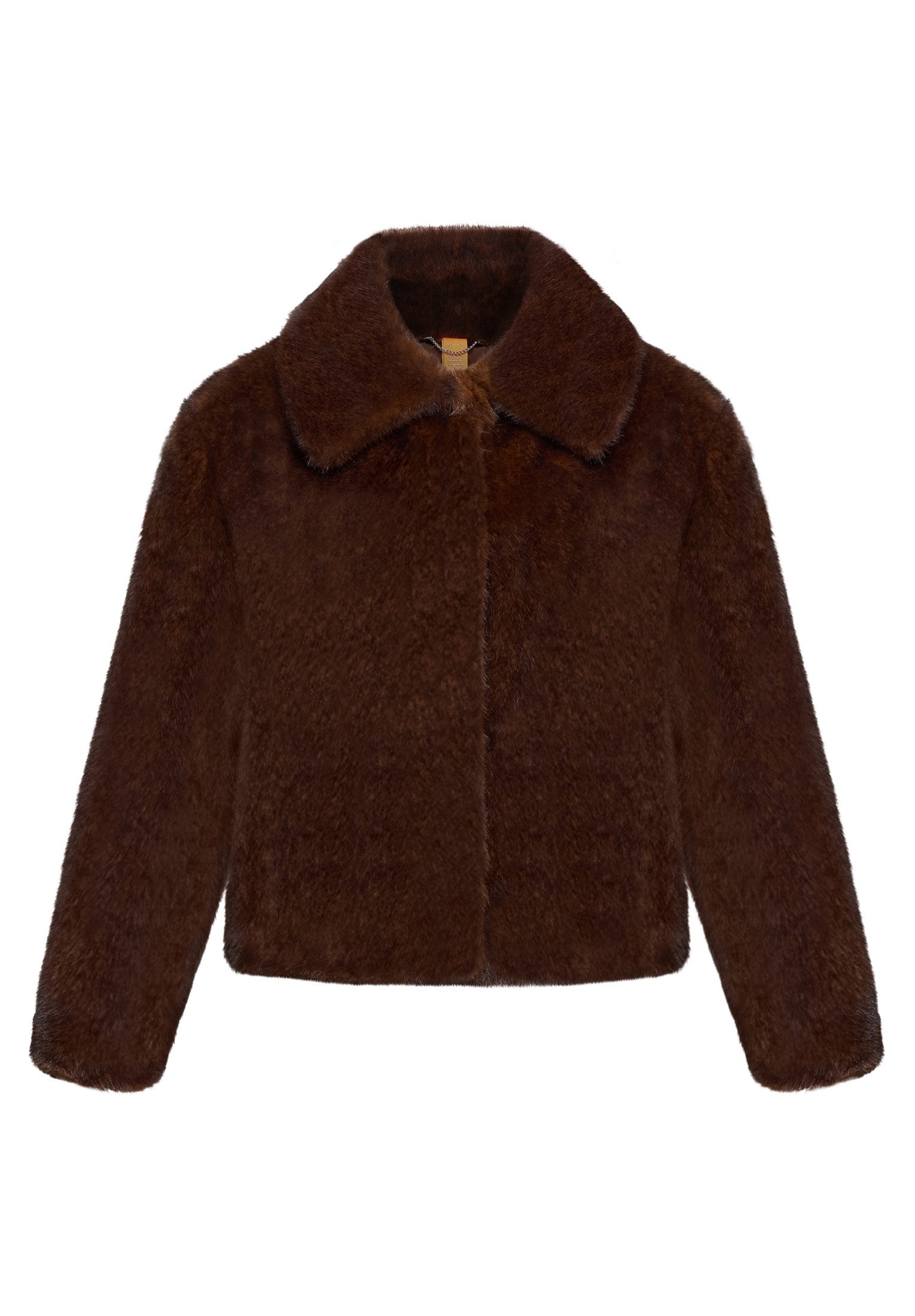 Cartoon Fellimitatjacke Damen mit Eingrifftaschen günstig online kaufen