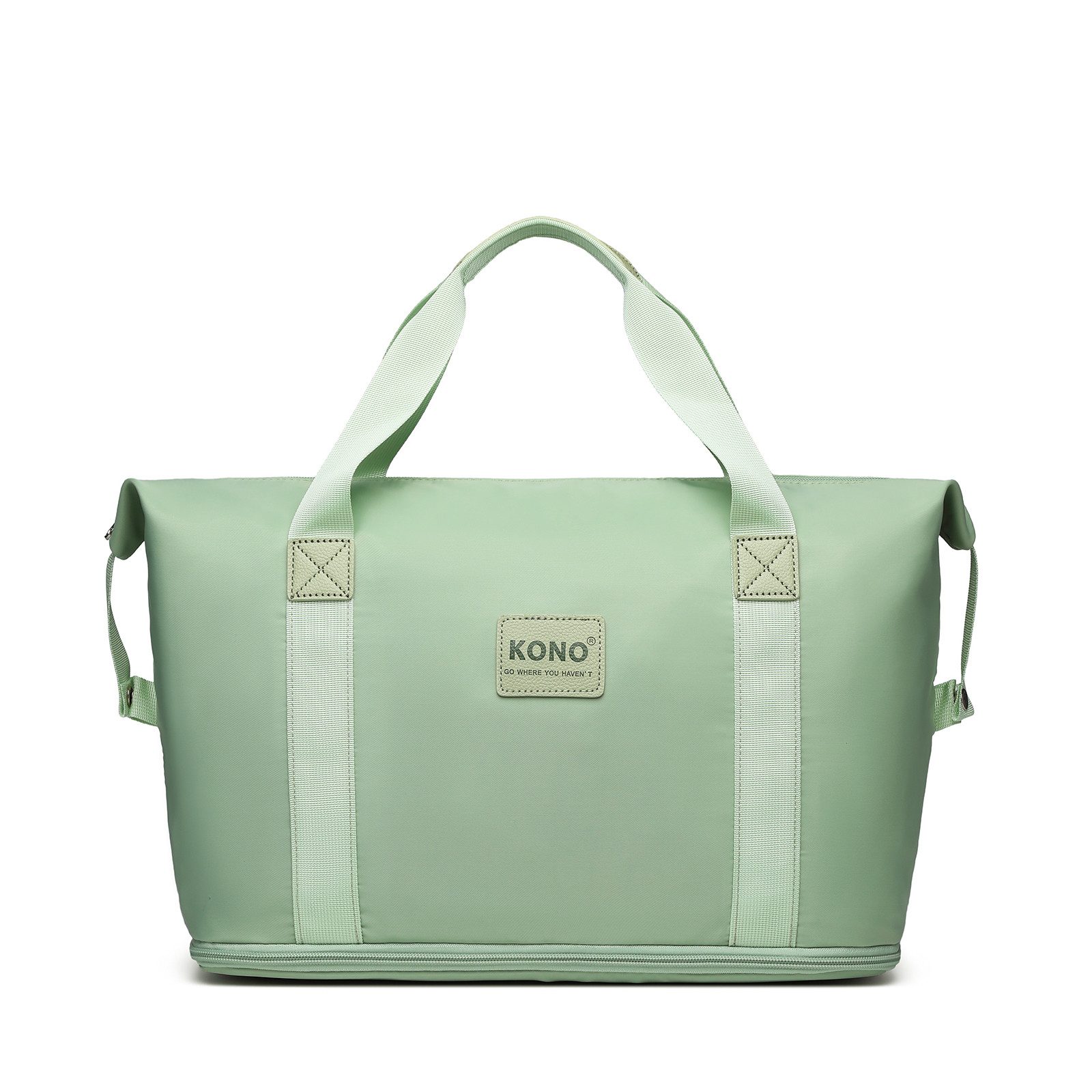 KONO Reisetasche 2-in-1 Set: Erweiterbare Handgepäck-Tasche (36L) + Kosmetiktasche, Praktisches und leichtes Design