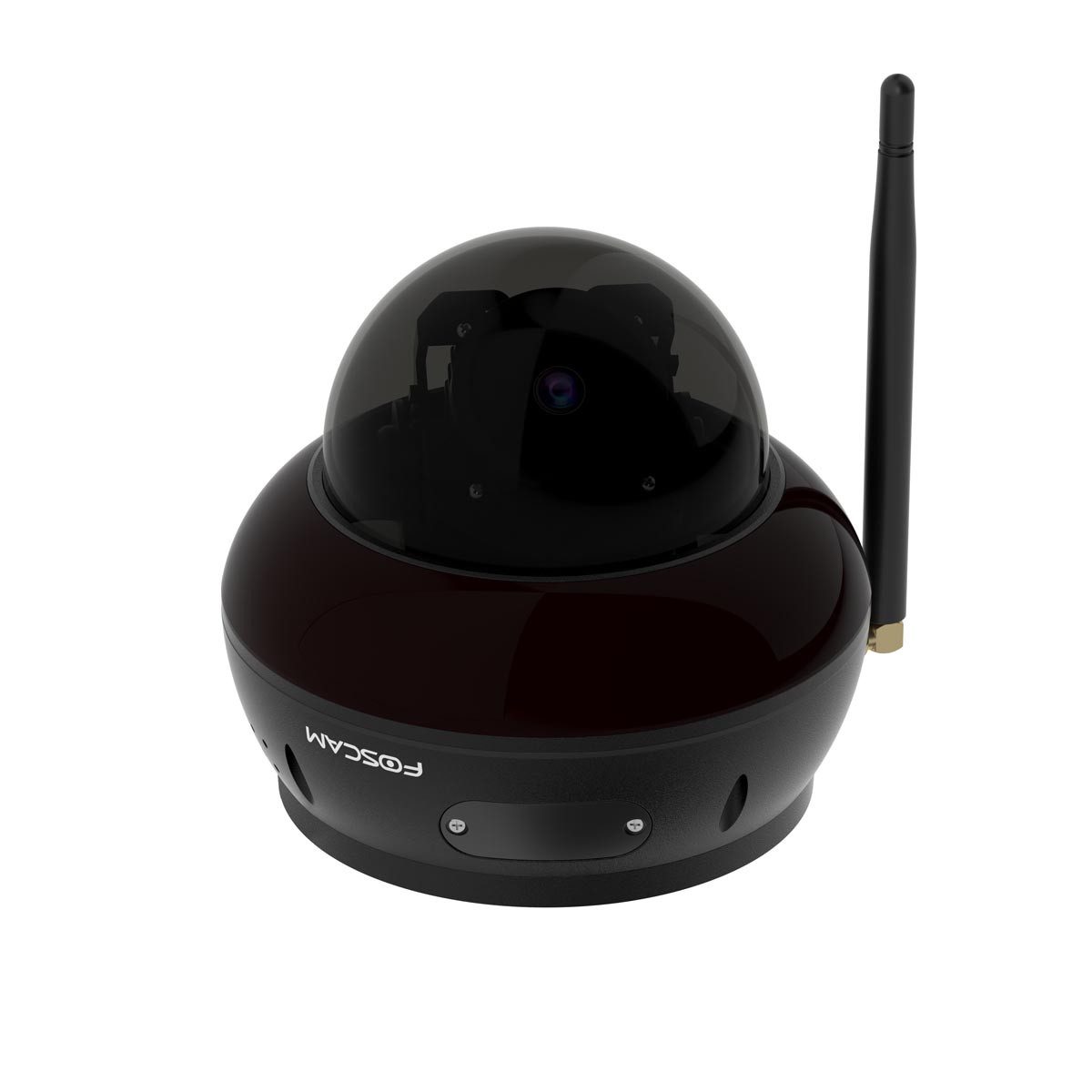 Foscam Überwachungskamera D8T 4K 8 MP WLAN Dome Kamera (mit motorisierter PT-Funktion, Bis zu 20 Meter IR-Nachtsicht, KI-Personen- und Fahrzeugerkennung, IK10 Vandalismus-Schutz)