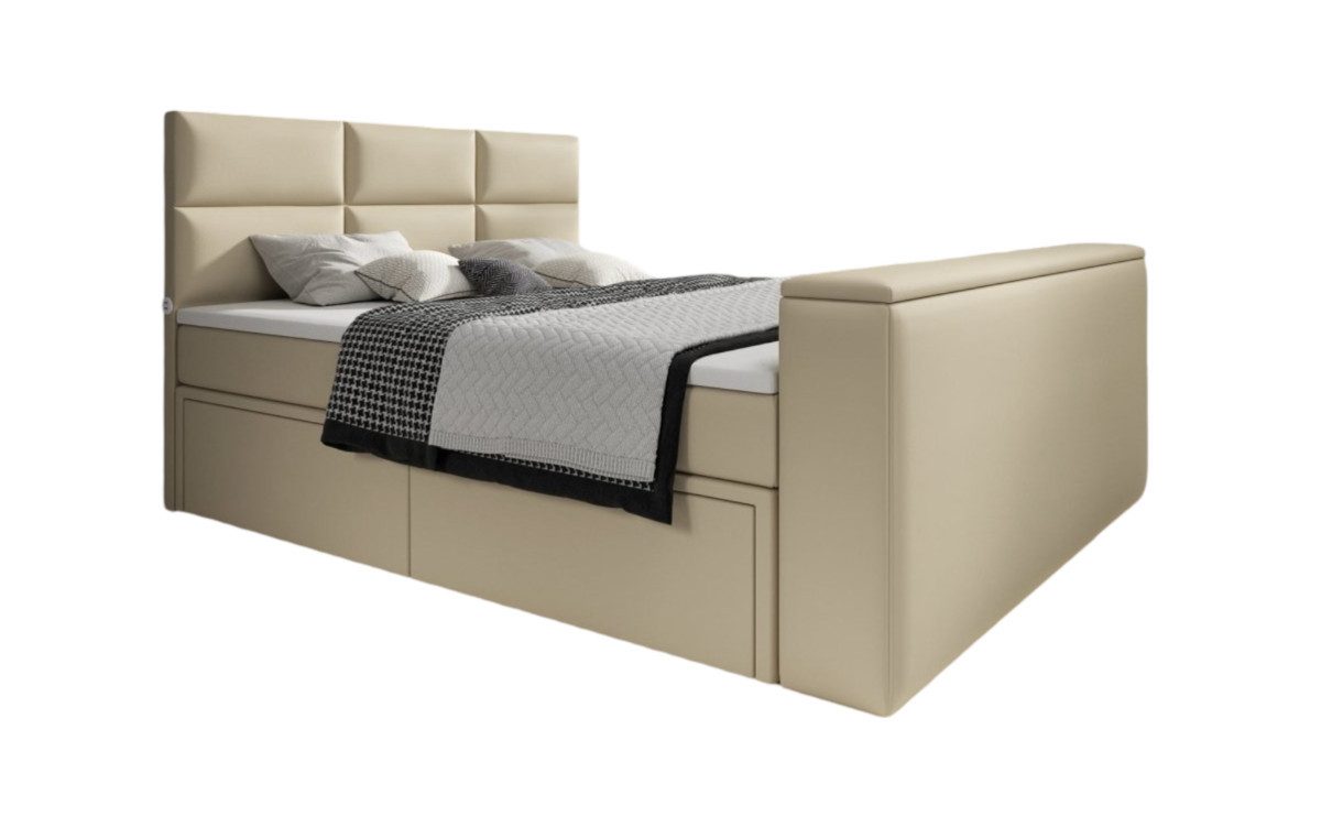 Luxusbetten24 Boxspringbett Citaro, mit TV Lift, günstig online kaufen