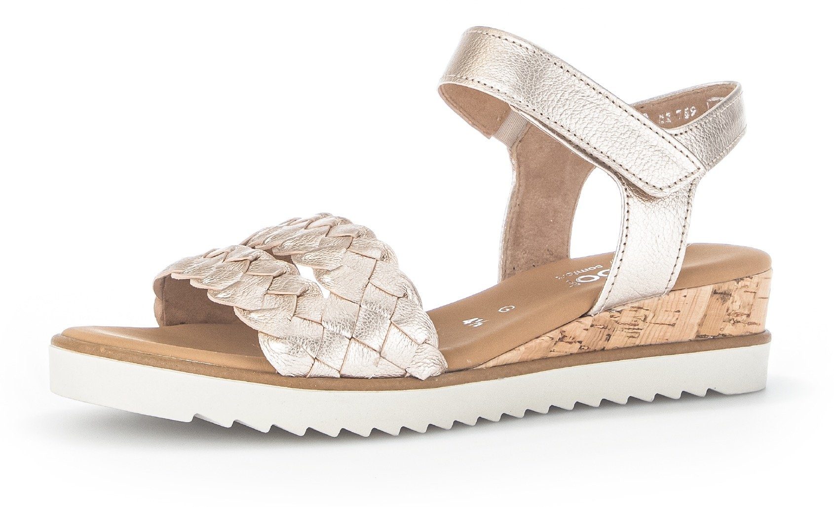 Gabor GENUA Sandalette, Sommerschuh, Sandale, Keilabsatz, mit Klettverschlu günstig online kaufen