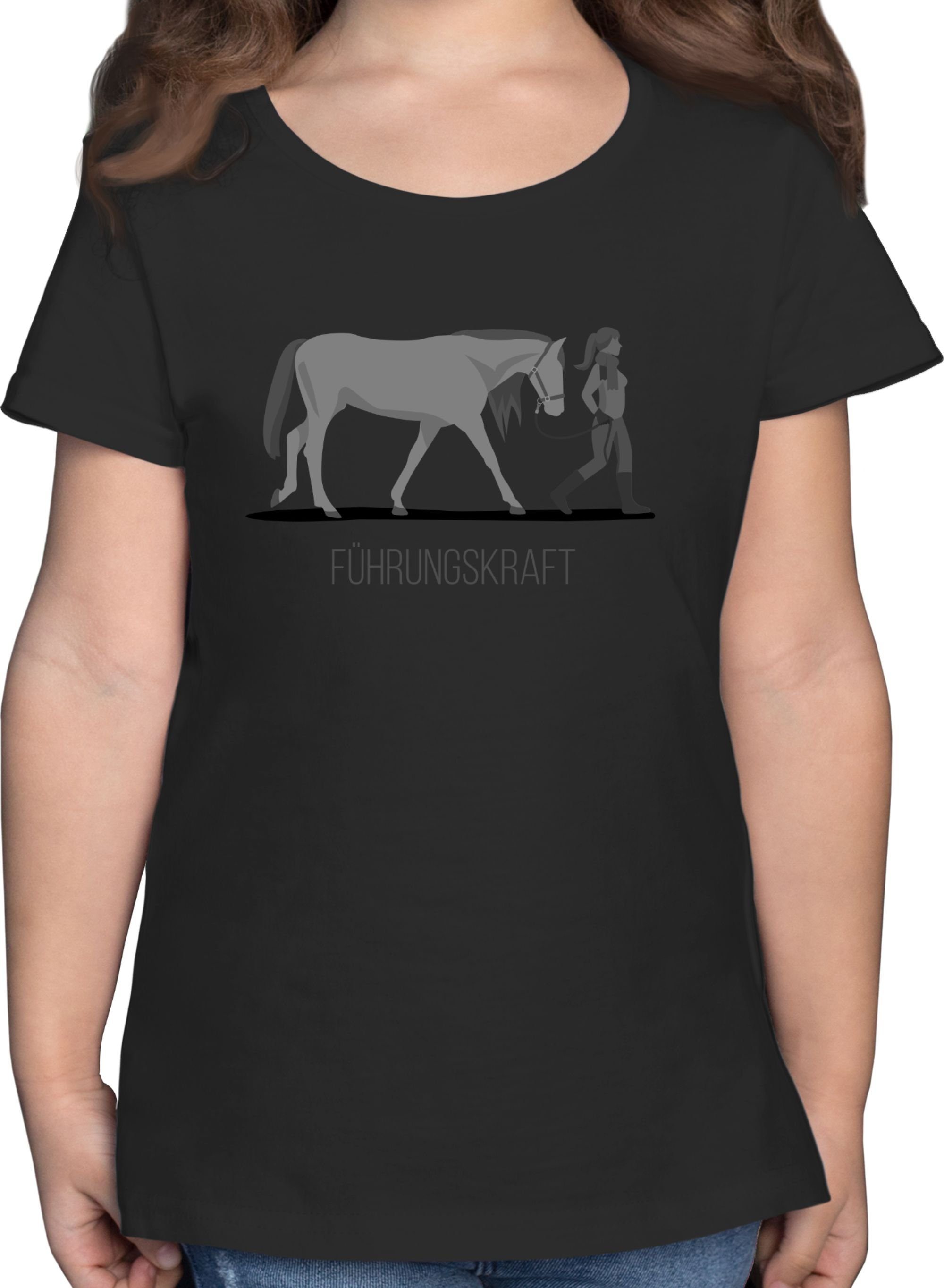 Shirtracer T-Shirt Führungskraft Pferd 2 Schwarz | T-Shirts