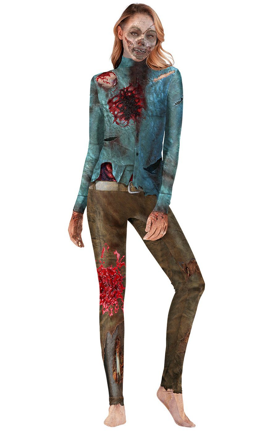 GalaxyCat Kostüm »Zombie Kostüm, Jumpsuite für Frauen, Horror«, Zombie  Jumpsuite Kostüm online kaufen | OTTO