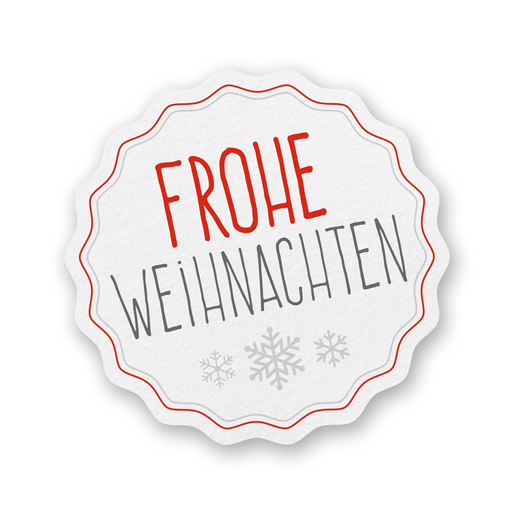 itenga Aufkleber Itenga Sticker 10 x Frohe Weihnachten