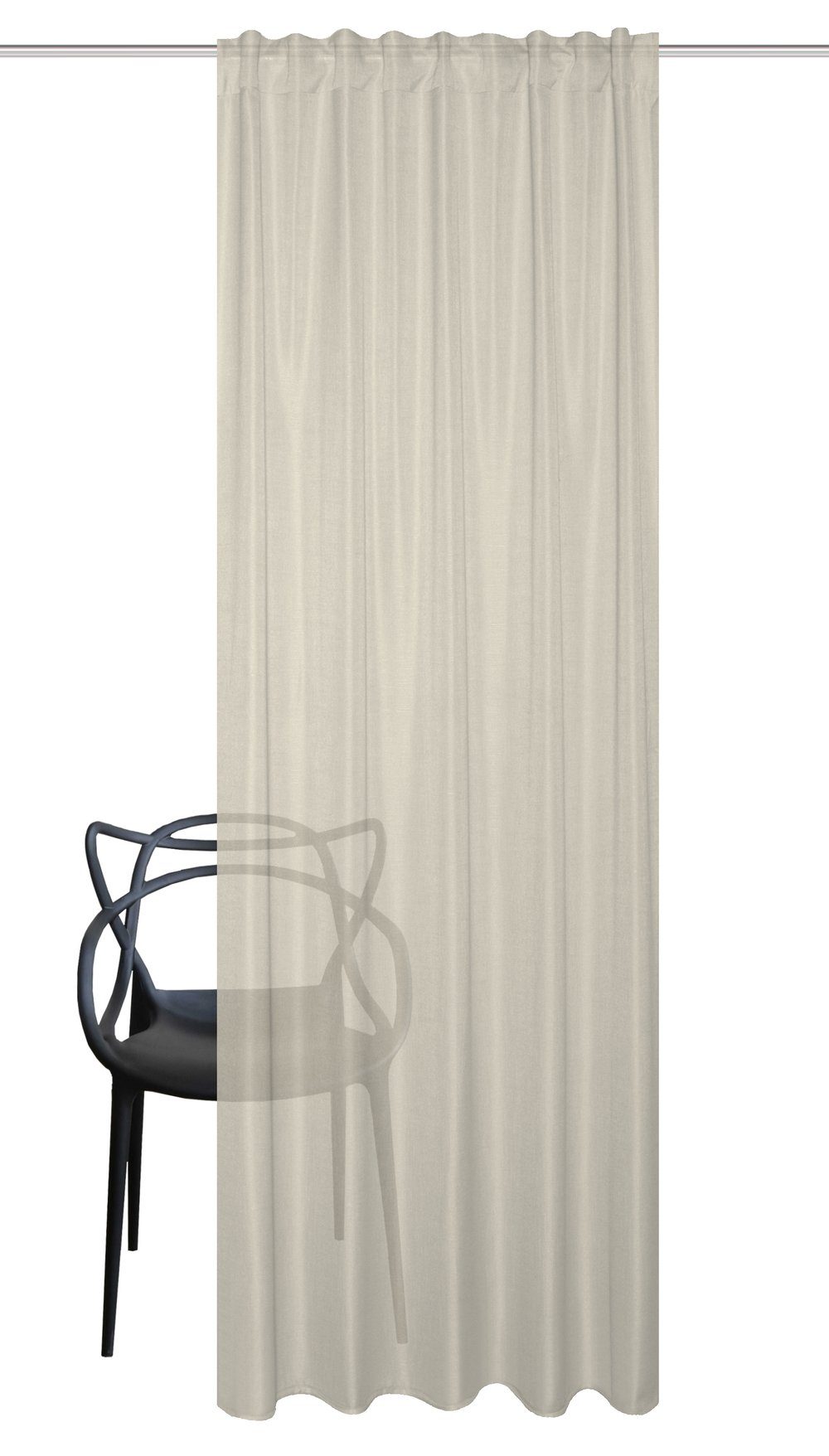 Home Basics Vorhang 080530 Kombiband Fertigschal günstig online kaufen