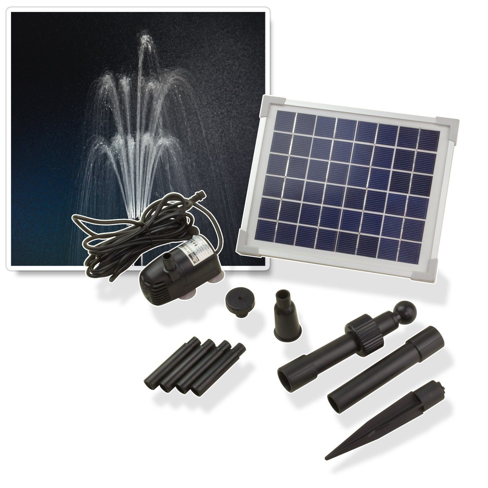 DEMA Solarpumpe Solar Springbrunnenpumpe Garten Wasserspiel günstig online kaufen