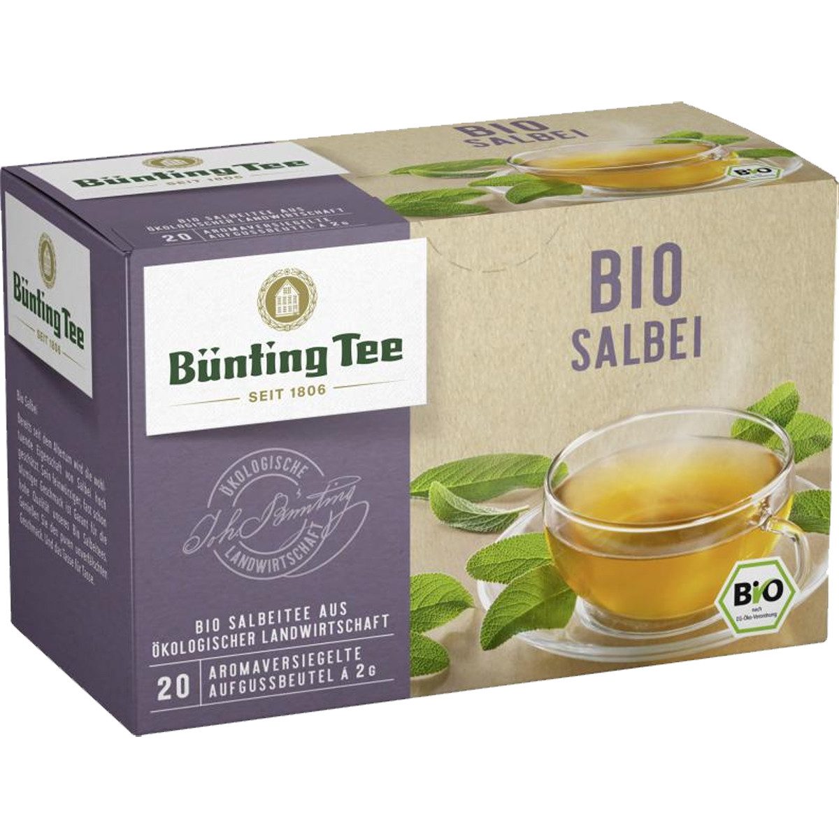 Bünting Tee Tee, Bünting Bio-Salbei 20 Beutel
