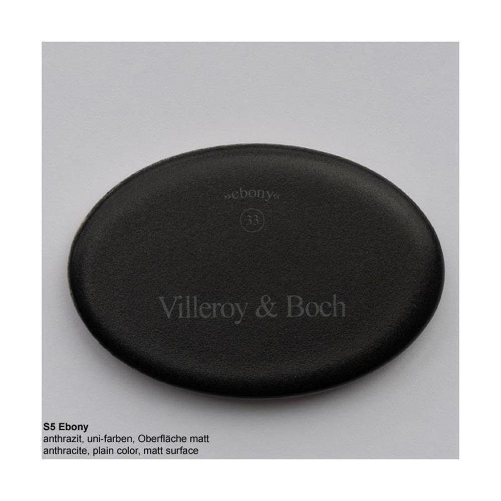 rechts, Einbauspüle Villeroy & Villeroy Premiumline Küchenspüle 60 cm 100/51 Subway S5 & Boch Style Ebony Boch Becken