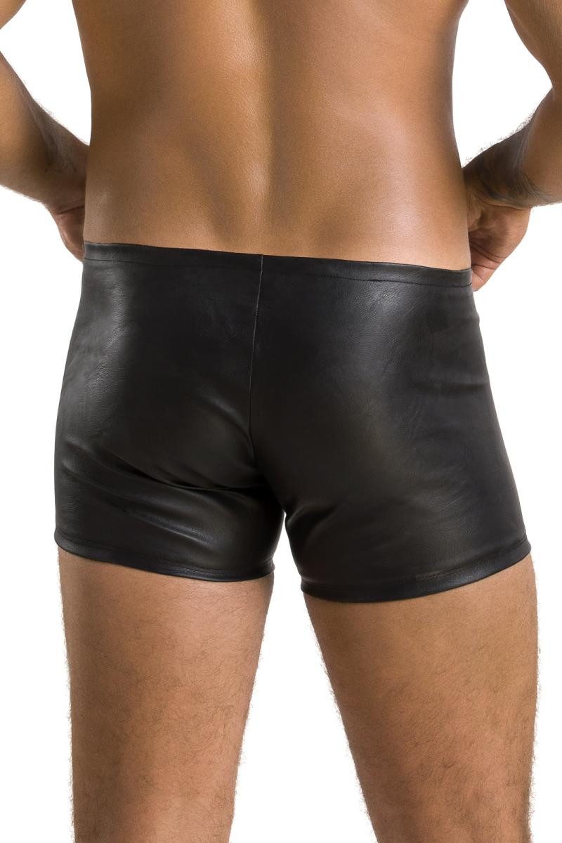 Passion Menswear Boxershorts Schwarzer Herren Dessous Shorts aus mattem Kun günstig online kaufen