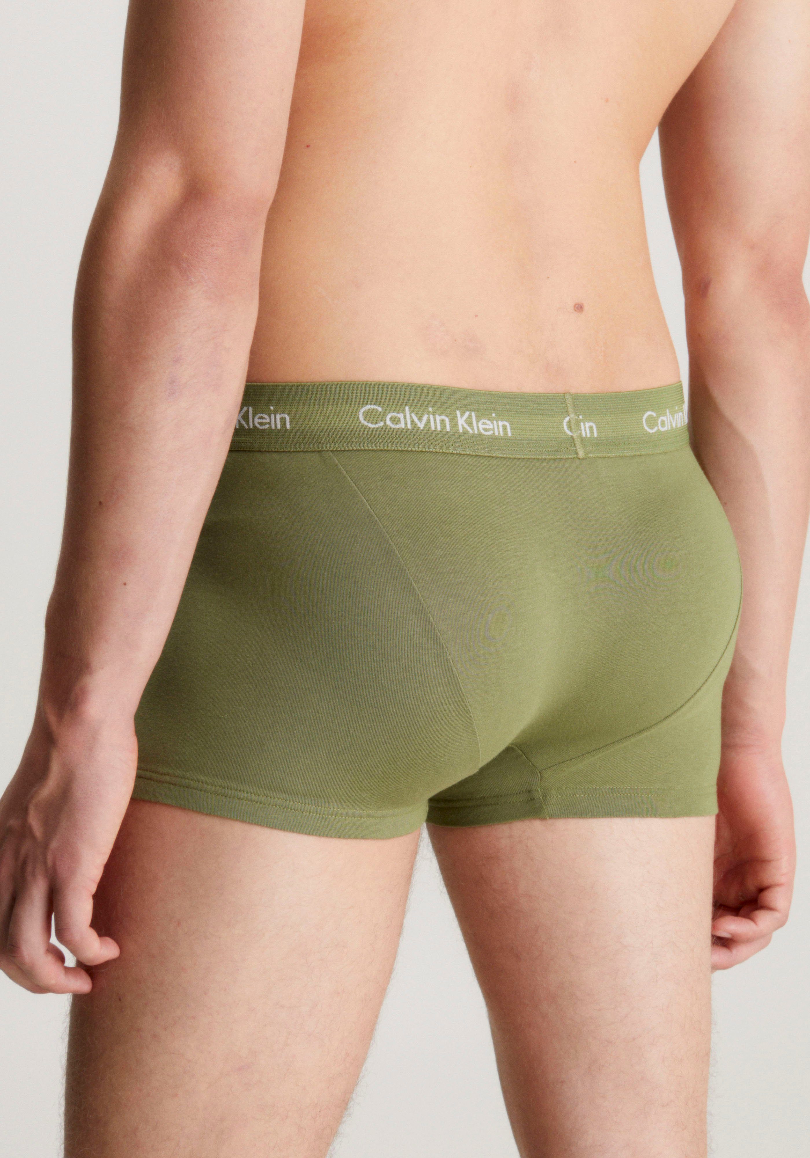 Calvin Klein 3PK (Packung, Underwear LOW Trunk Logo-Elastikbund RISE TRUNK 3er-Pack) mit
