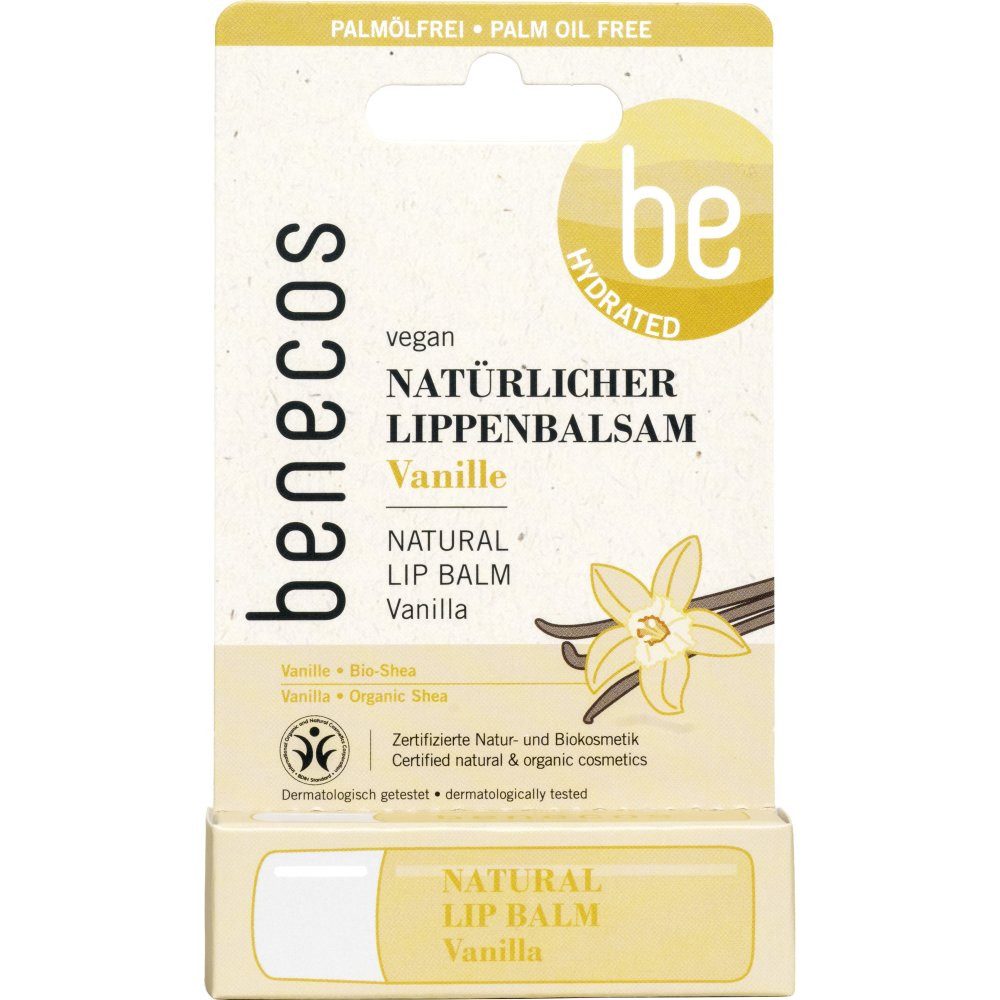 Benecos Gesichtspflege Lip Balm vanille, 4.8 g