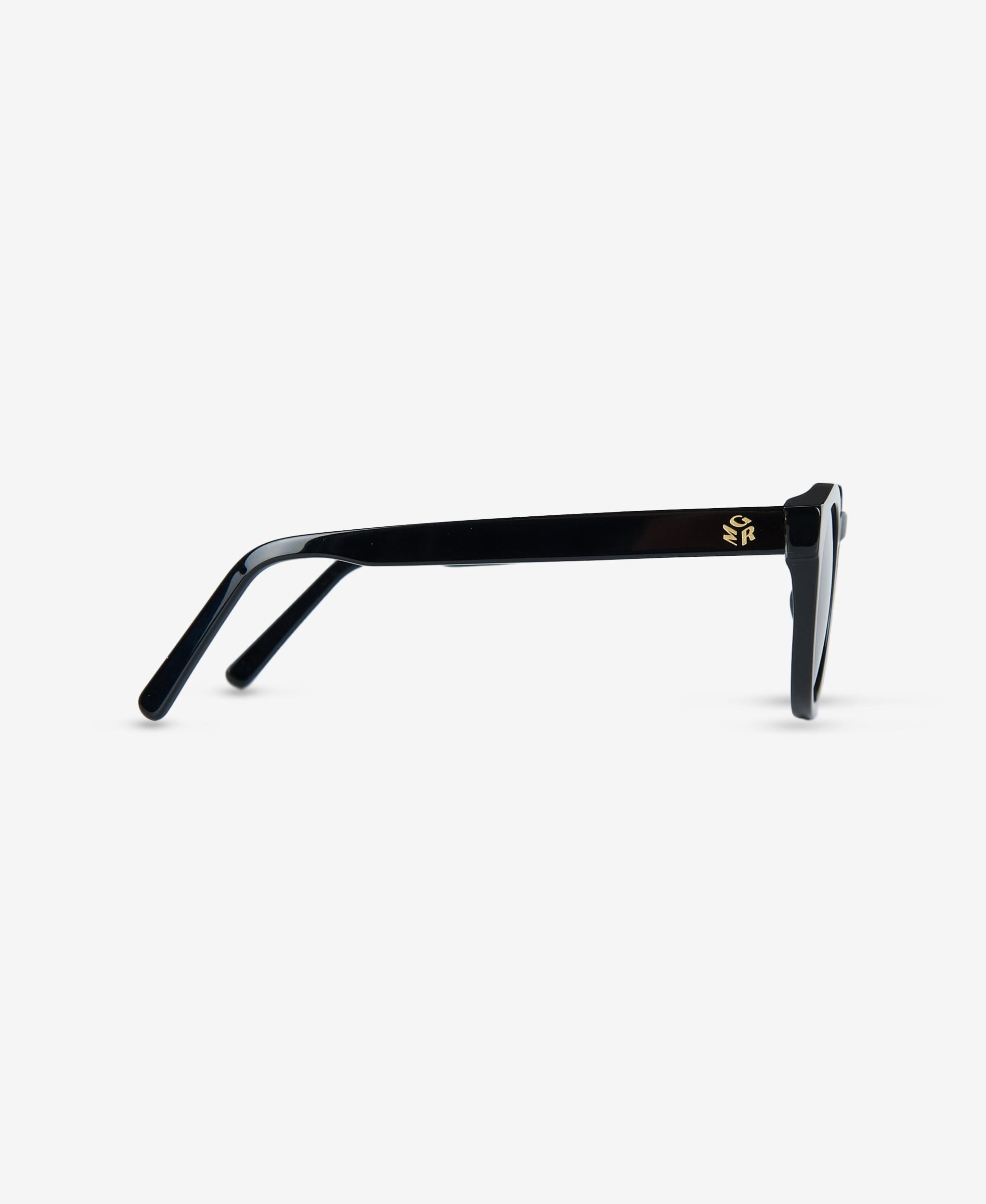 GLAMIRA Sonnenbrille Glänzend Schwarze Runde Damensonnenbrille (1-St) mit polarisierten Linsen