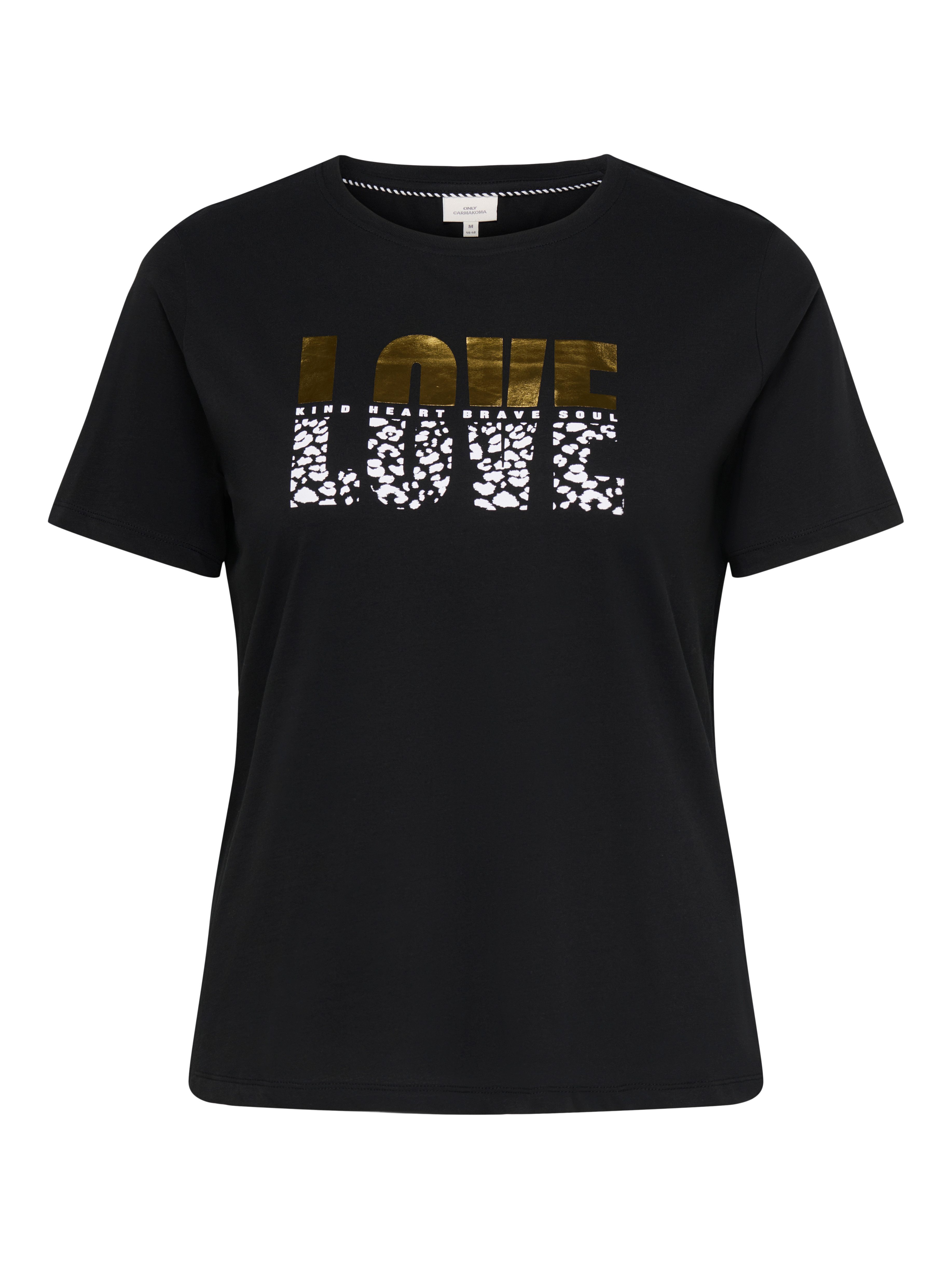 ONLY CARMAKOMA Kurzarmshirt CARKITA S/S REG TEE JRS NOOS Baumwolle, regular fit