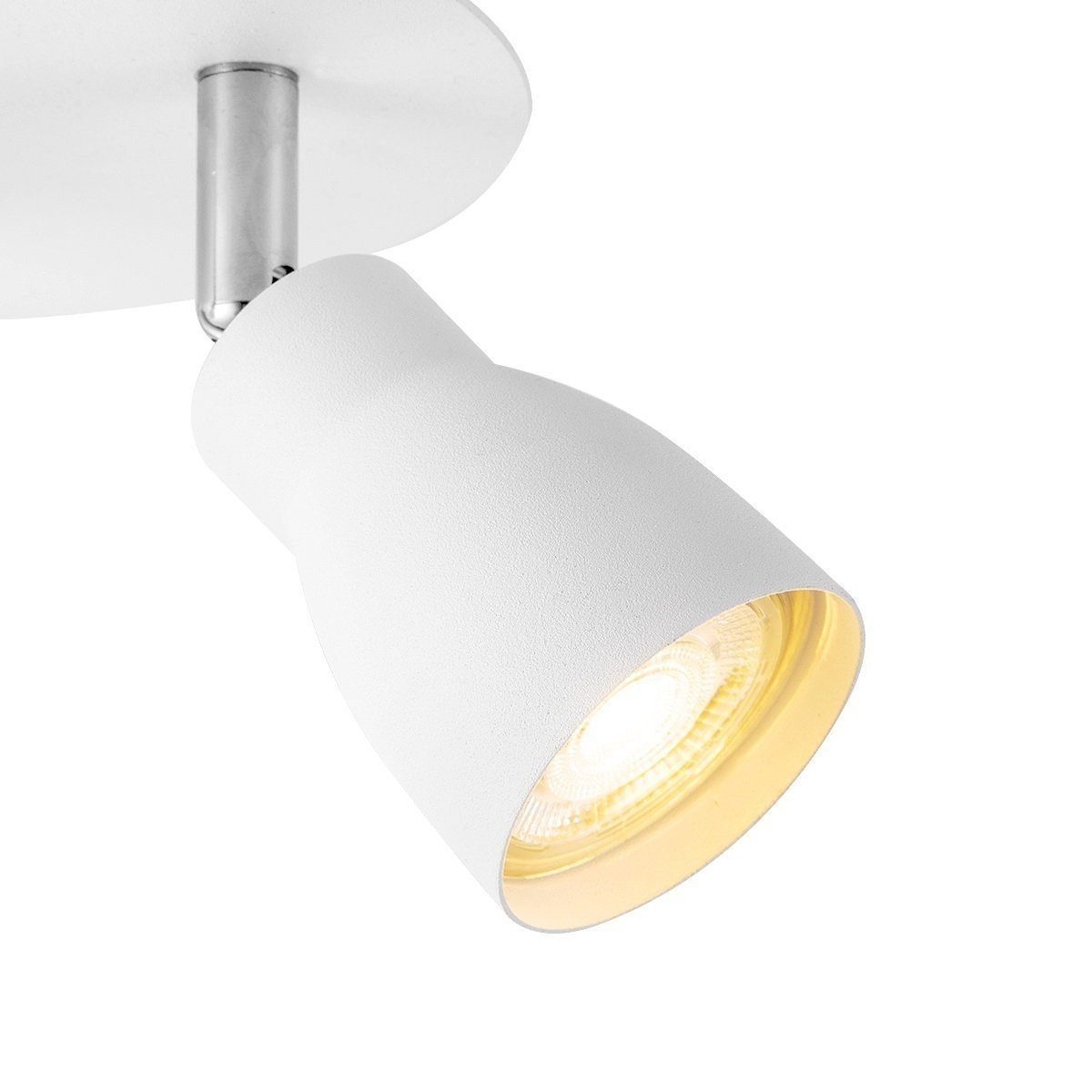 inkl. home GU10 3fach ALBA Leuchtmittel weiß Deckenleuchte sweet LED Rondell Deckenleuchte home