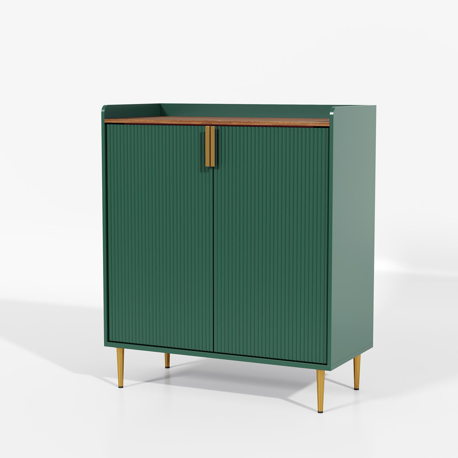 HOLTICO Weinschrank Multifunktionaler Bar-Schrank, moderner Kaffeetresen-Schrank (1-St) mit 9 Flaschenregalen, 6 Glas-Halterungen, Schublade & Regalen – Bild 3 von 5