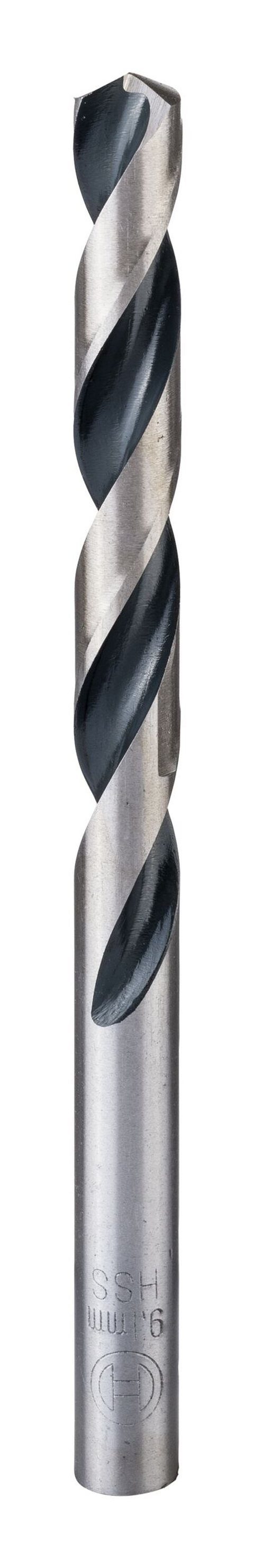BOSCH Metallbohrer, (10 Stück), HSS PointTeQ (DIN 338) Metallspiralbohrer - 9,1 mm - 10er-Pack