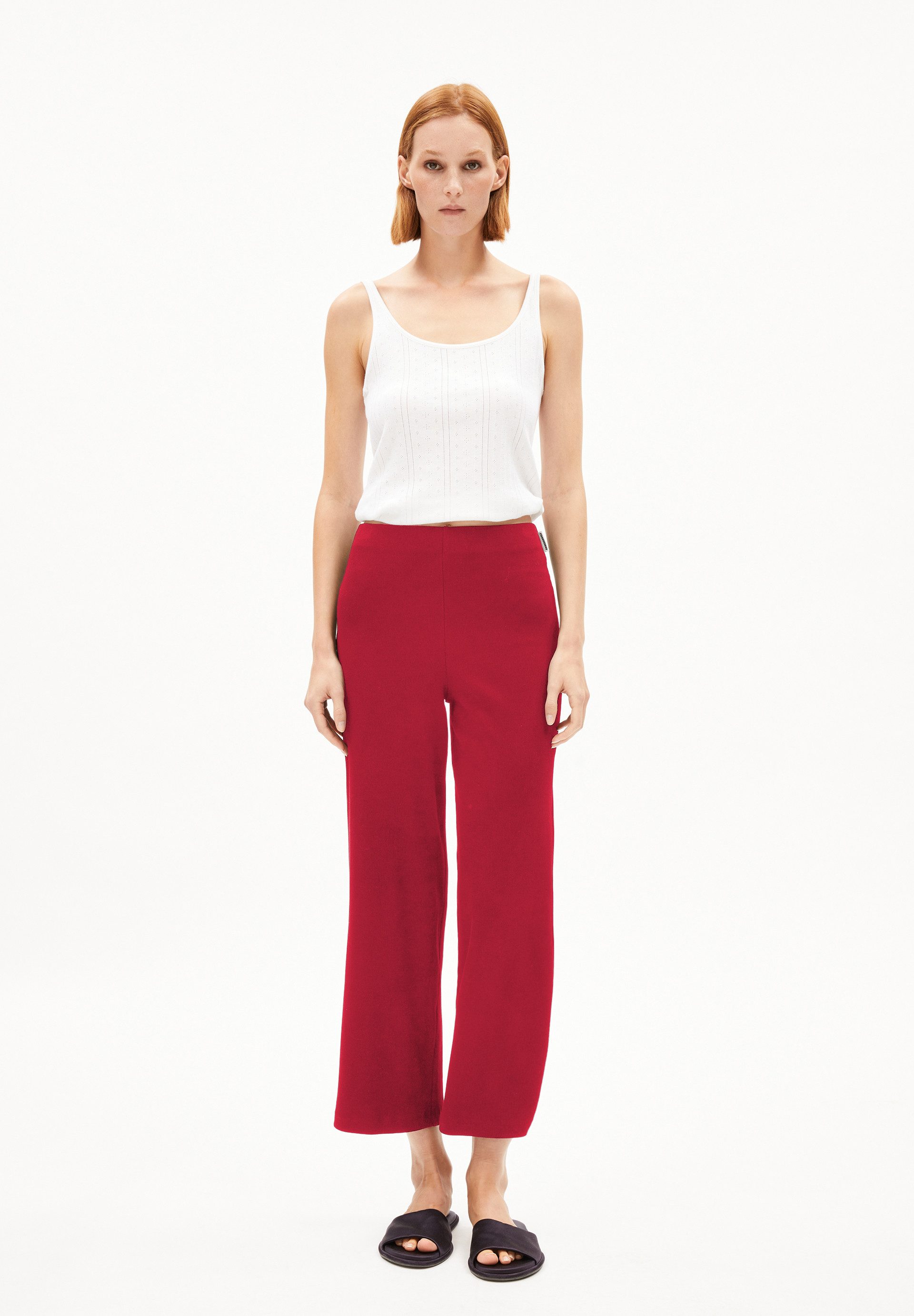 Armedangels Jerseyhose NIANAA Ripp-Jerseyhose aus Bio-Baumwoll günstig online kaufen