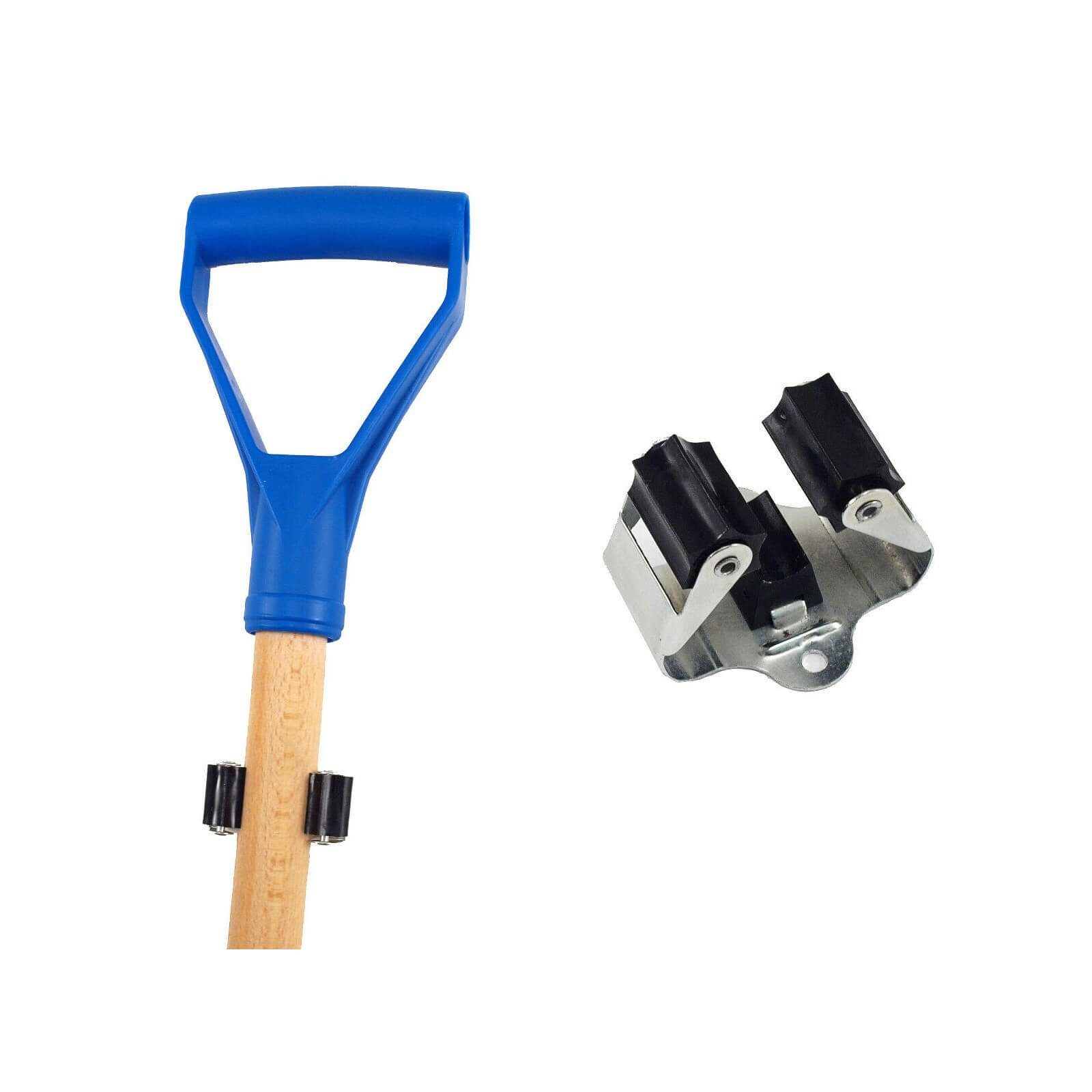 Work-it Wandhalterung 6er Set Wandhalter Werkzeug Gerätehalter Besenhalter mit, (6-tlg., mit Befestigungsmaterial (Schrauben, Dübel)