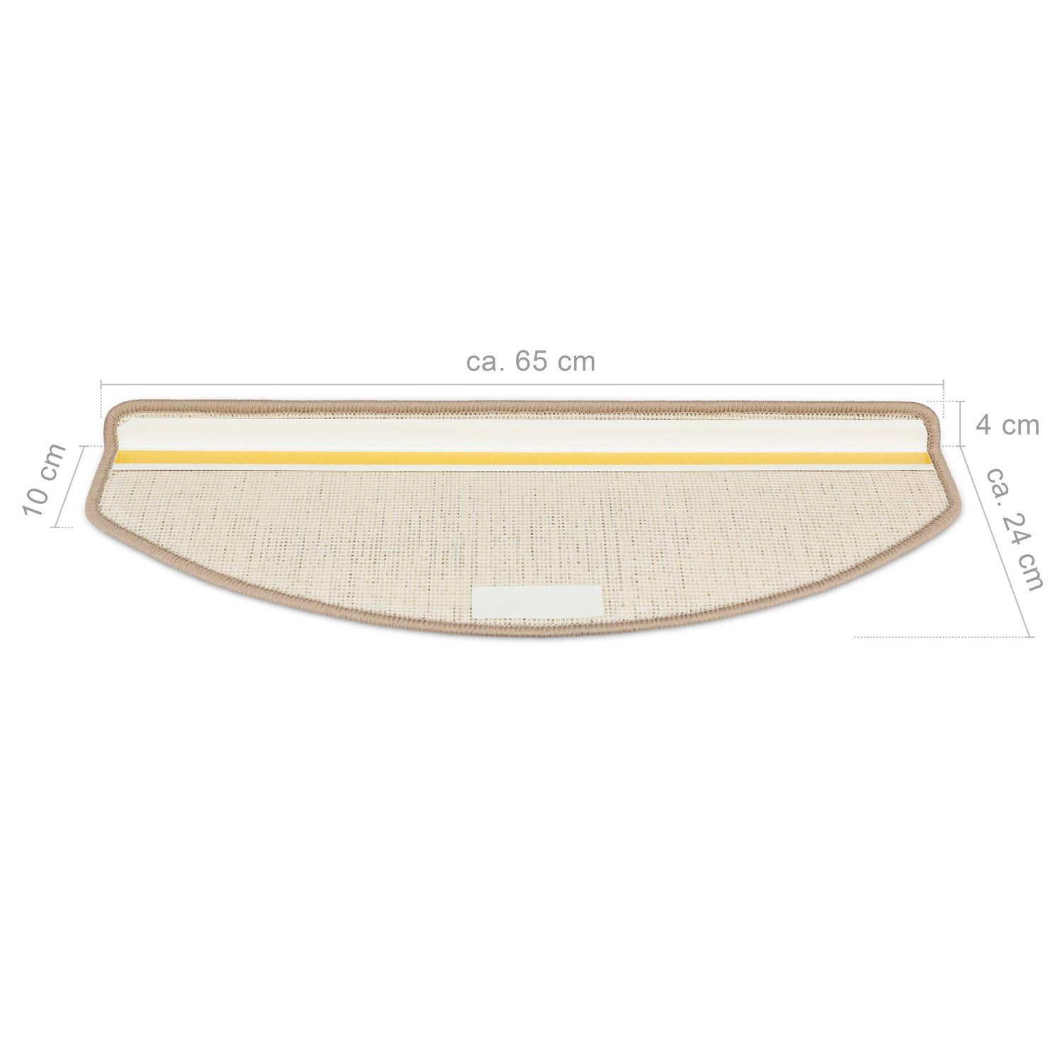 Metzker® Stufenmatte Stufenmatten Pegasus Halbrund Einzeln und SparSet´s, halbrund, Höhe: 8 mm, 1 Stück - grün – Bild 5 von 5