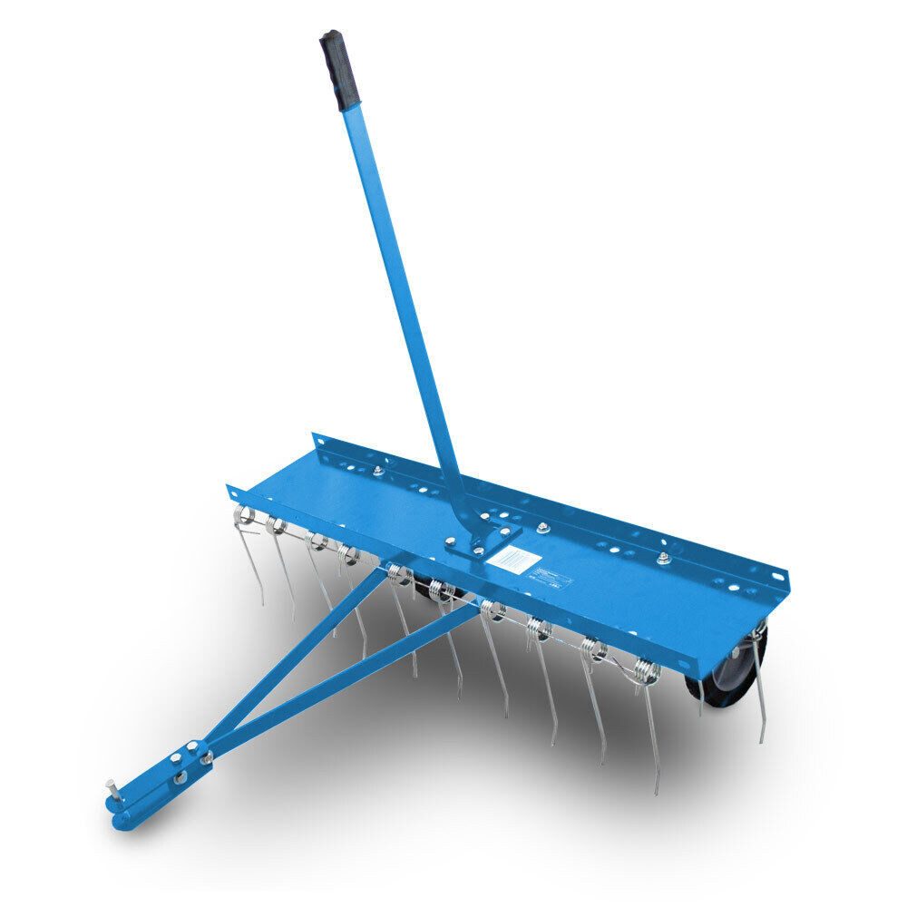 Bituxx Rasenlüfter Vertikutierer / Rasenstriegel für Rasentraktor, 102 cm Arbeitsbreite, (MS-18150)