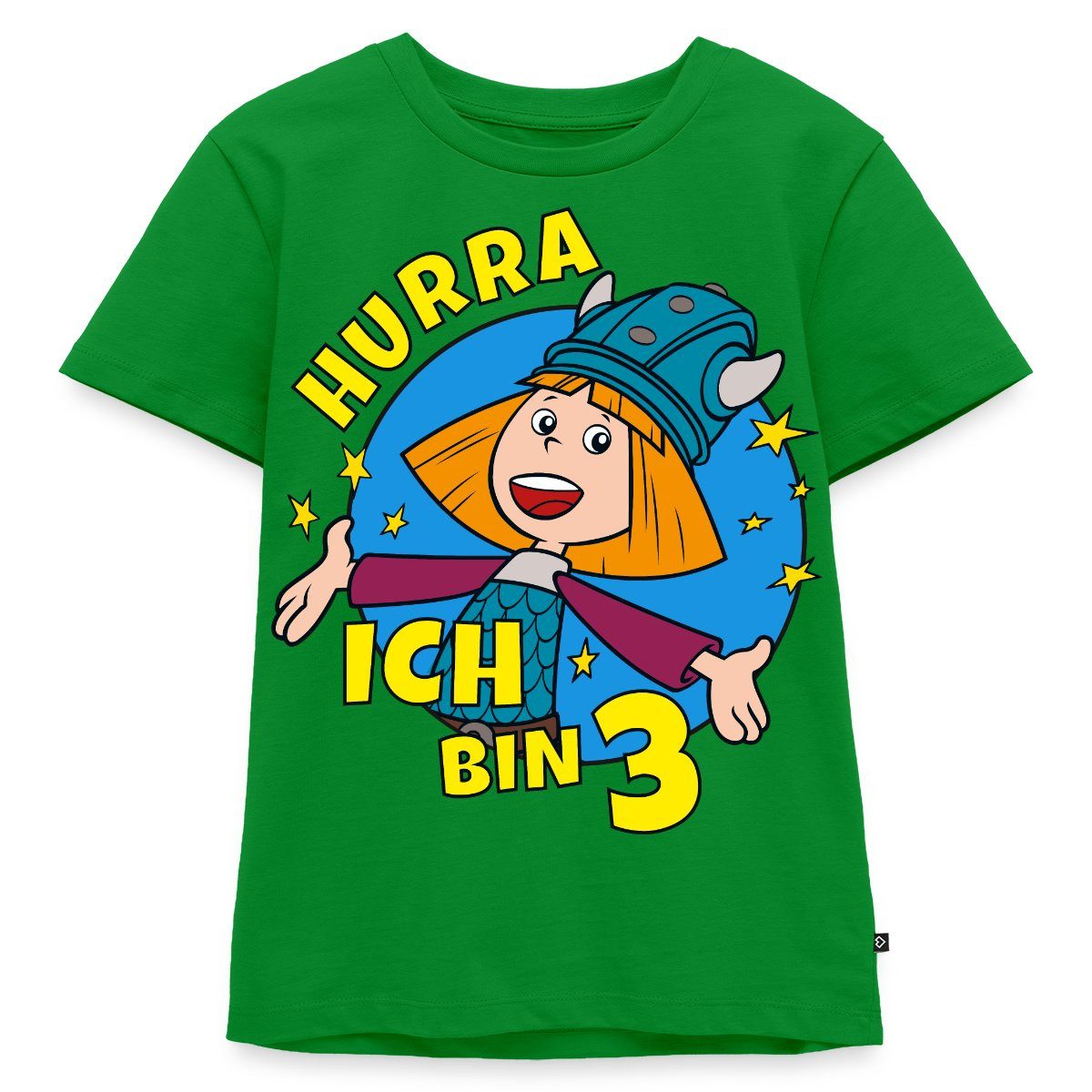 T-Shirt Wickie Und Die Starken Männer 3. Geburtstag Kinder Premium T-Shirt