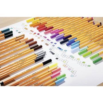 STABILO Fineliner Fineliner - - 10er Pack - Standardfarben