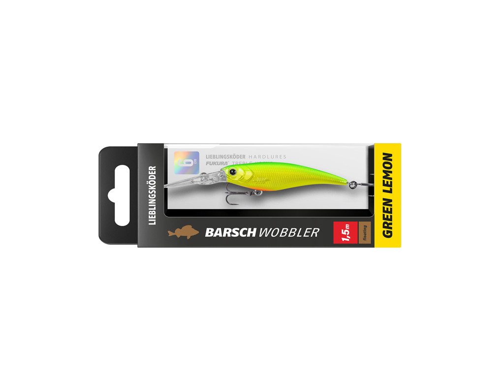 Lieblingsköder Kunstköder Barschwobbler Set - Lieblingsköder - 5 er Set Trübes Wasser, (trüb, 5-St. Barschwobbler trüb), Effektiver Lauf, Exzellente Verarbeitung