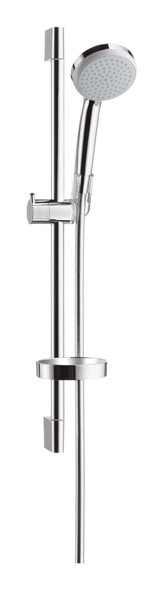 Croma Chrom 650 cm, 66.8 100, Höhe hansgrohe Strahlart(en), 4 Vario und 100 / mit Stangenbrause-Set 100 Brausestange Seifenschale - Croma mm