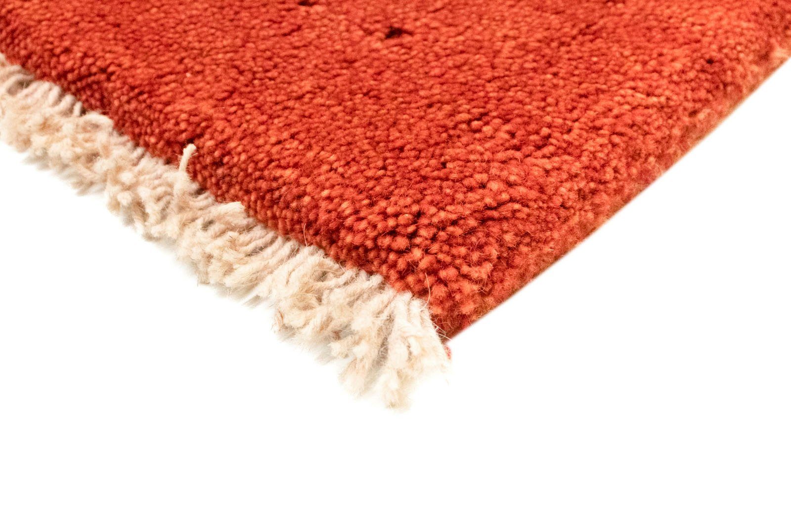 rechteckig, Höhe: handgeknüpft mm, rot, Teppich Wollteppich 18 handgeknüpft Gabbeh morgenland,