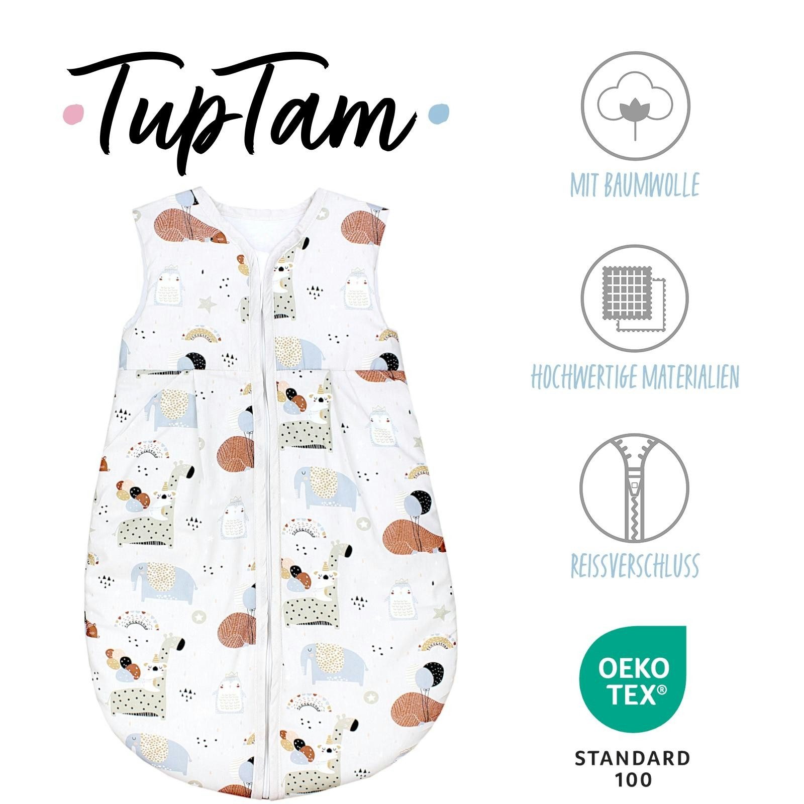 TupTam Babyschlafsack Kugelschlafsack ohne Ärmel 2.5 TOG Ganzjahr – Bild 2 von 4