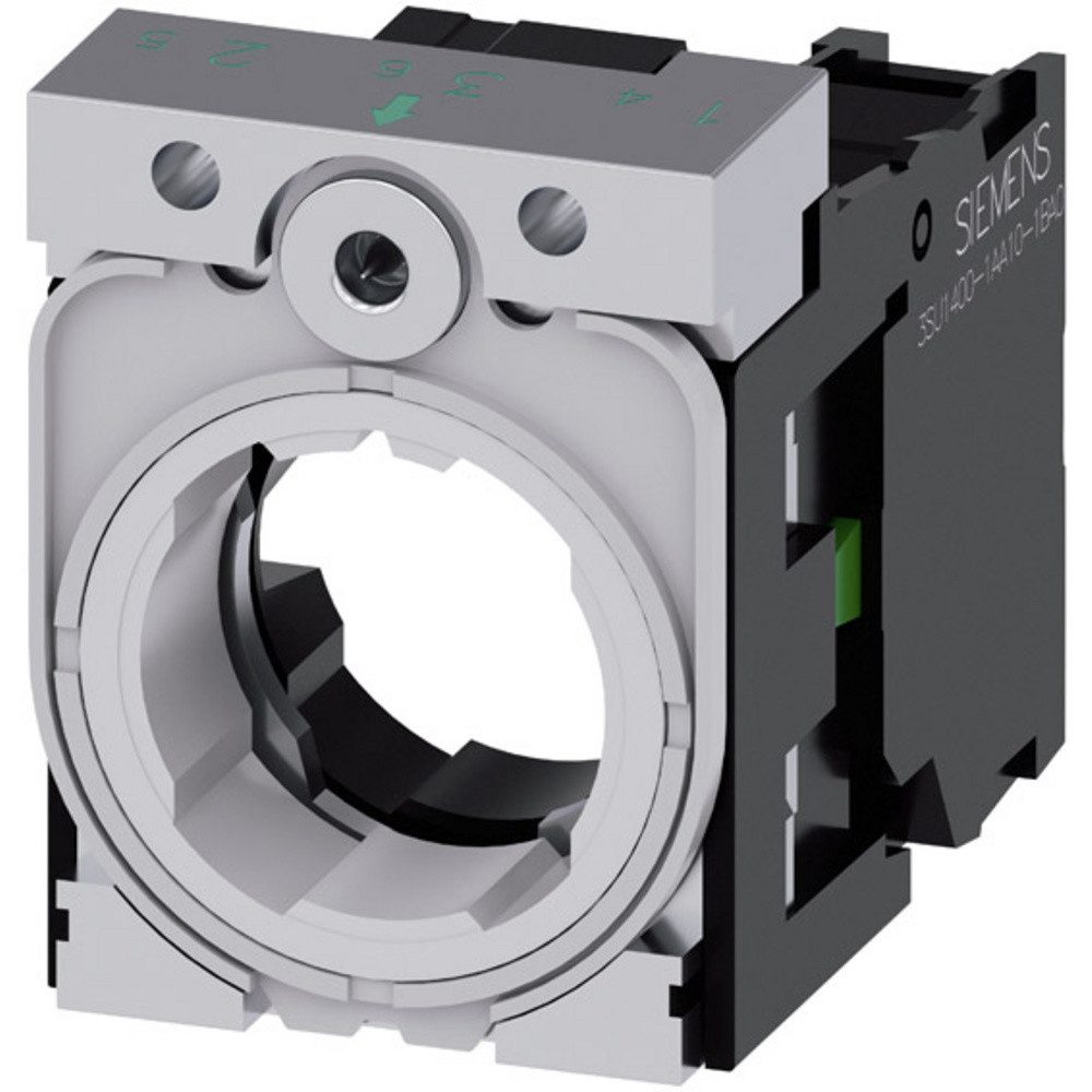 SIEMENS Lampenfassung Siemens 3SU1550-1AA10-1BA0 Halter mit Adapter 1 Schließer 500 V 1 St, (3SU1550-1AA10-1BA0)