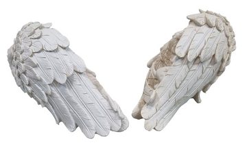 Fachhandel Plus Gartenfigur Engel im Flügel liegend Grabengel 2 Stück, (2 St)