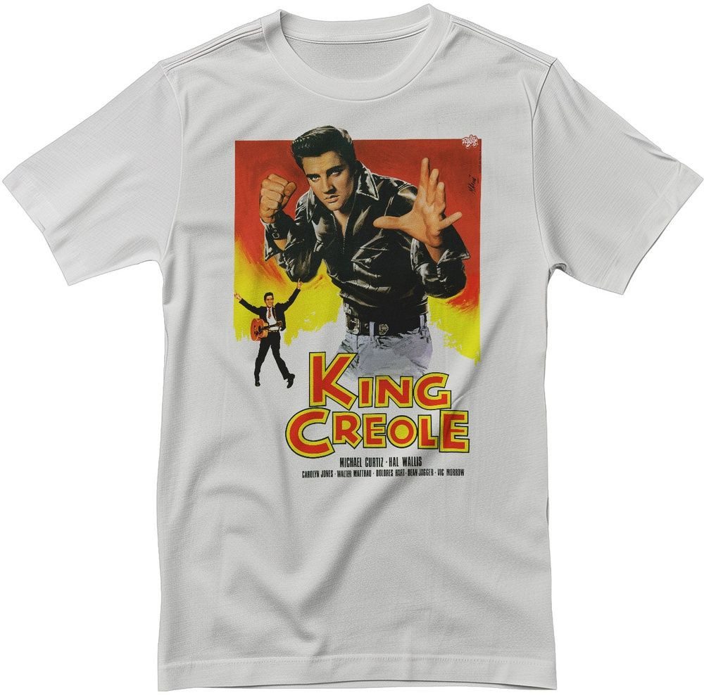 Elvis Presley Signature Product T-Shirt King Creole Retro Movie Poster T-Shirt