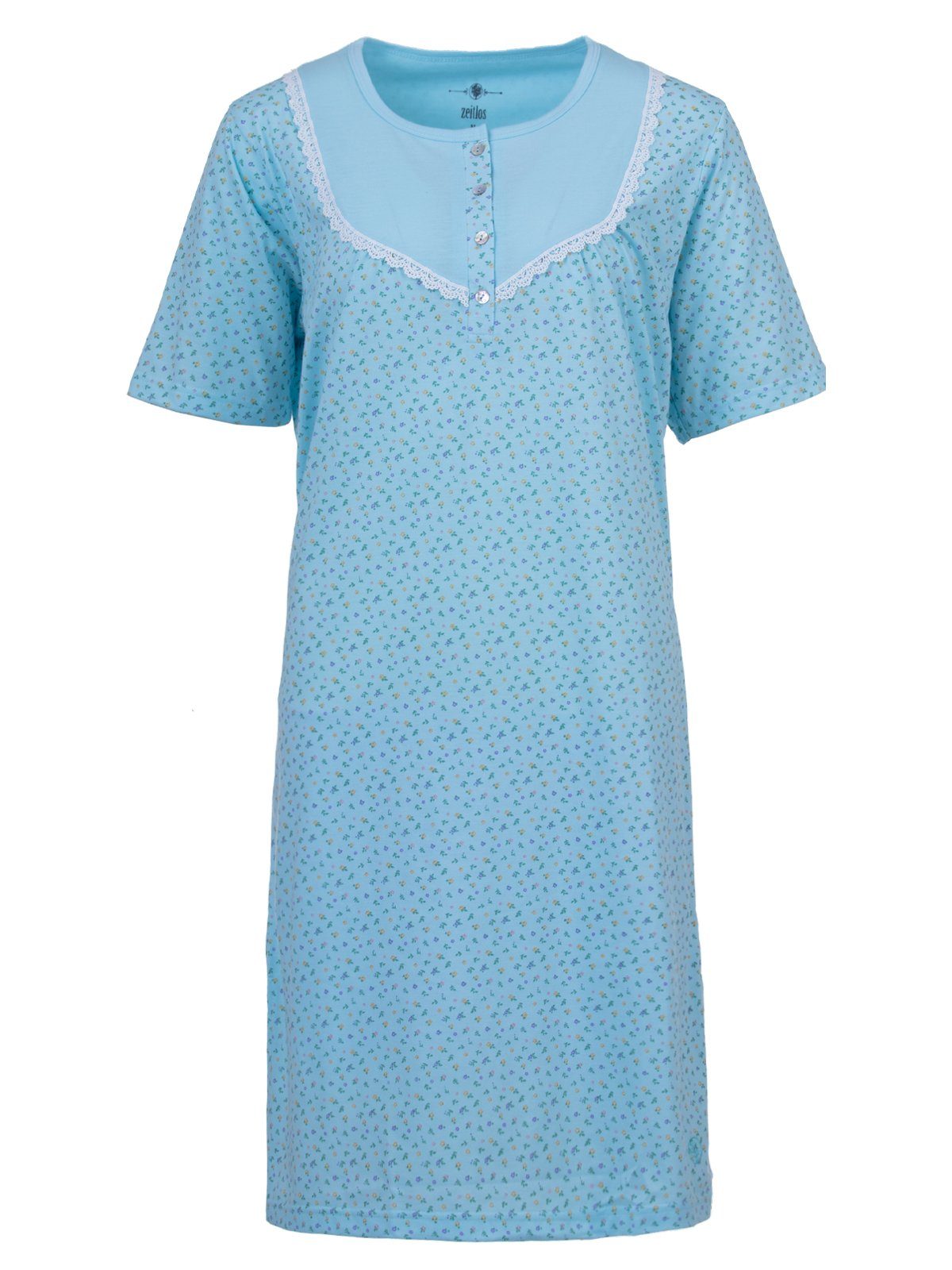 zeitlos Nachthemd Nachthemd Kurzarm - Mille Fleur Spitze günstig online kaufen