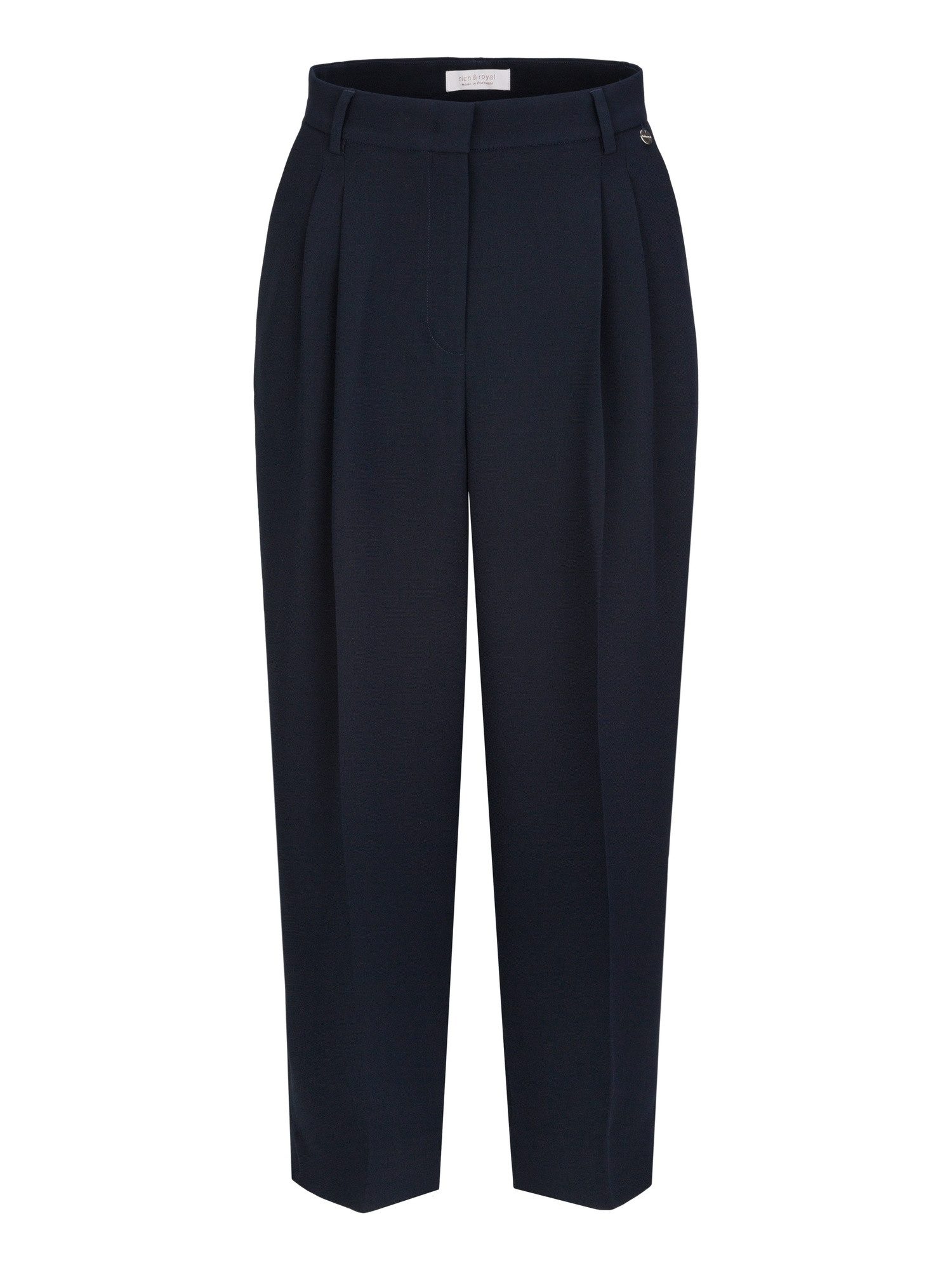 RICHROYAL Stoffhose D-Hose nicht aus Denim aus Polyester mit geradem Bein und Loose Fit