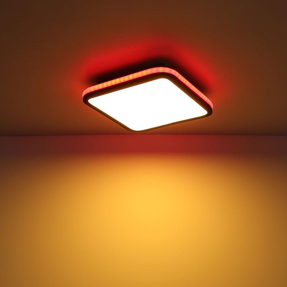 Globo LED Deckenlampe Deckenleuchte, Deckenleuchte RGB Fernbedienung Dimmbar LED Farbwechsler