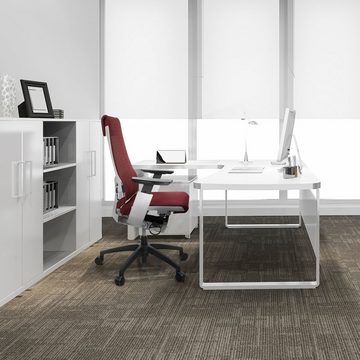 hjh OFFICE Drehstuhl Profi Bürostuhl GENIDIA SMART WHITE Netzstoff (1 St), Schreibtischstuhl ergonomisch