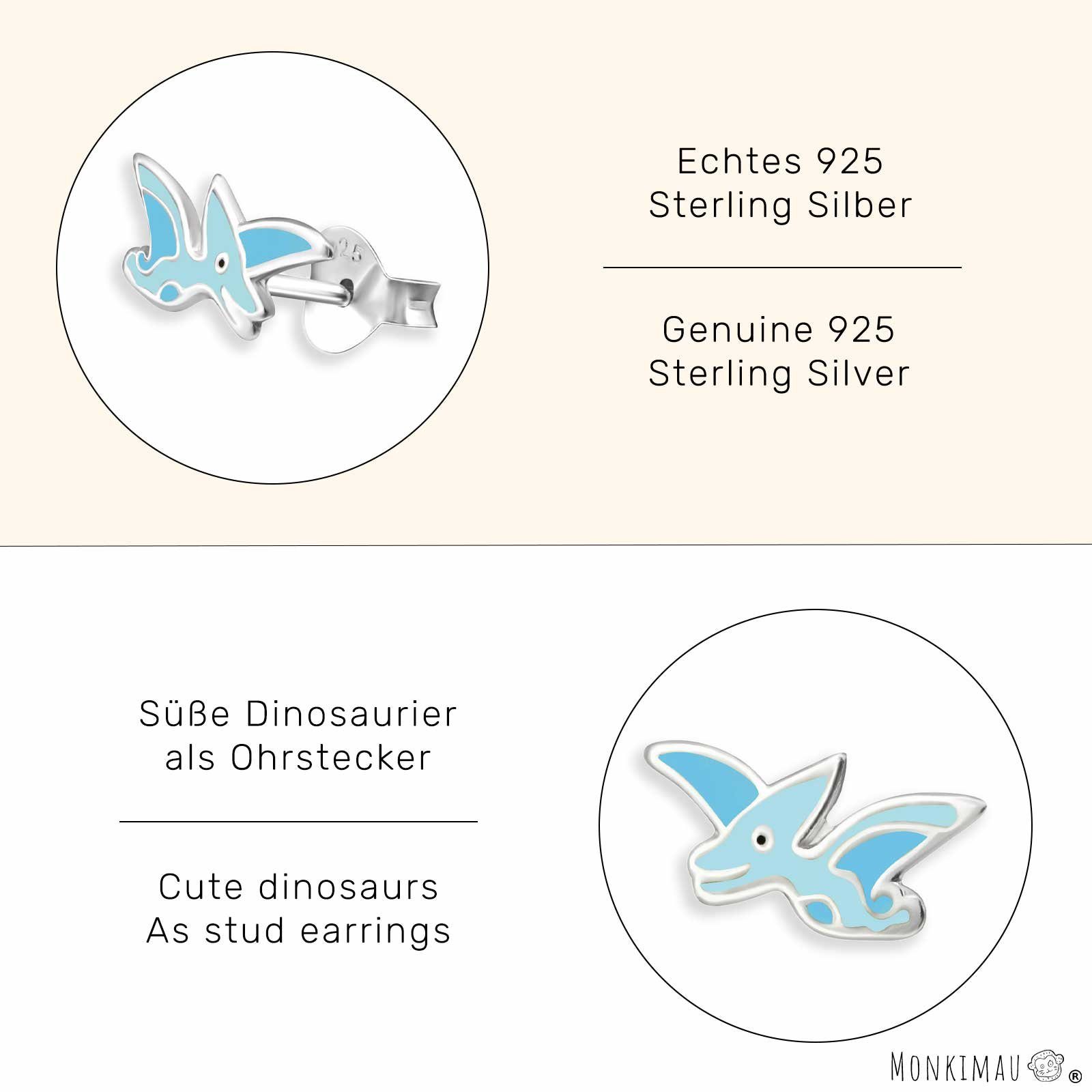 (Packung) Ohrringe aus Ohrstecker Paar Monkimau Silber 925 Dino
