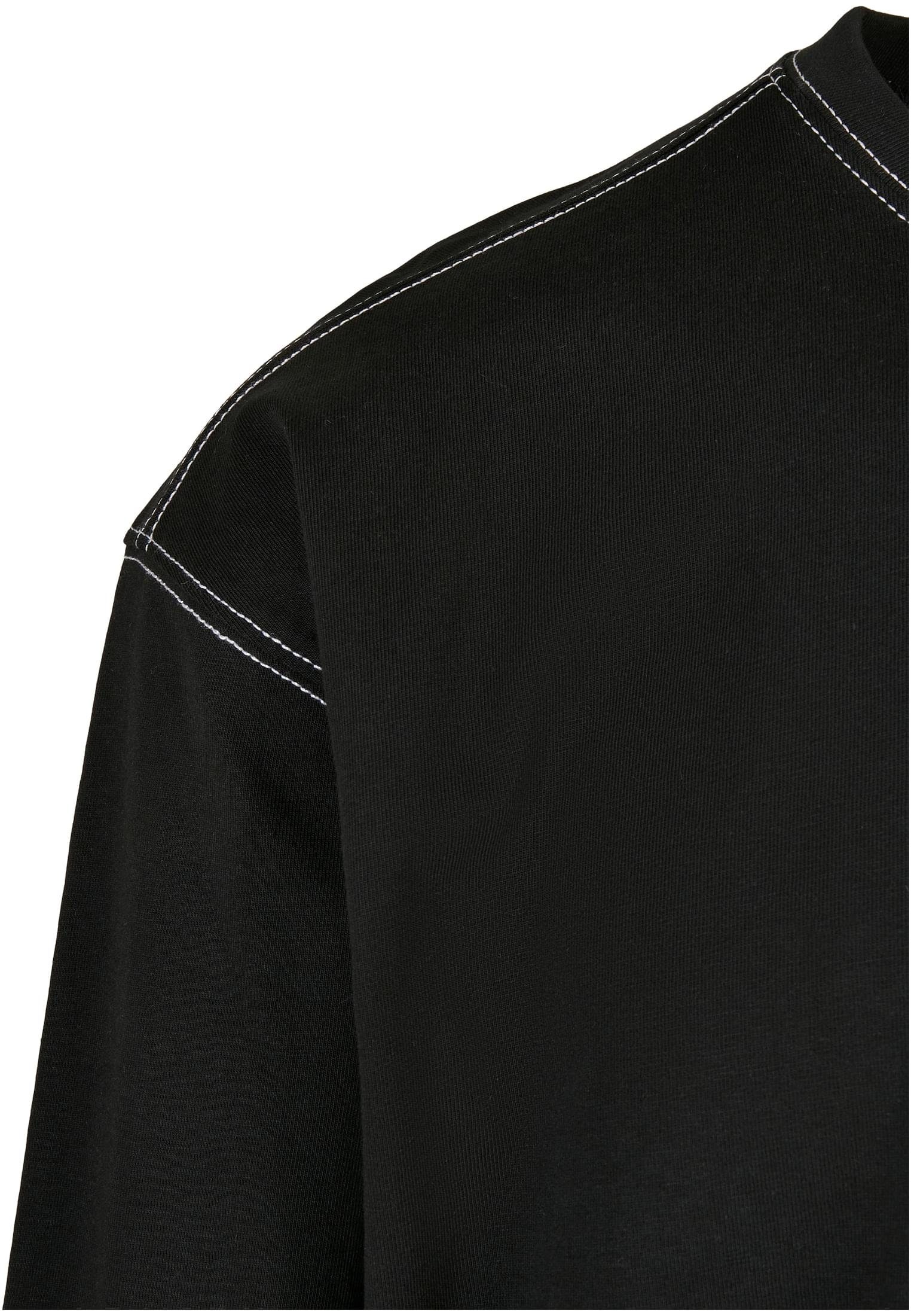 URBAN CLASSICS Longsleeve T-Shirt Oversized Contrast Heavy Stitch Herren (1-tlg)